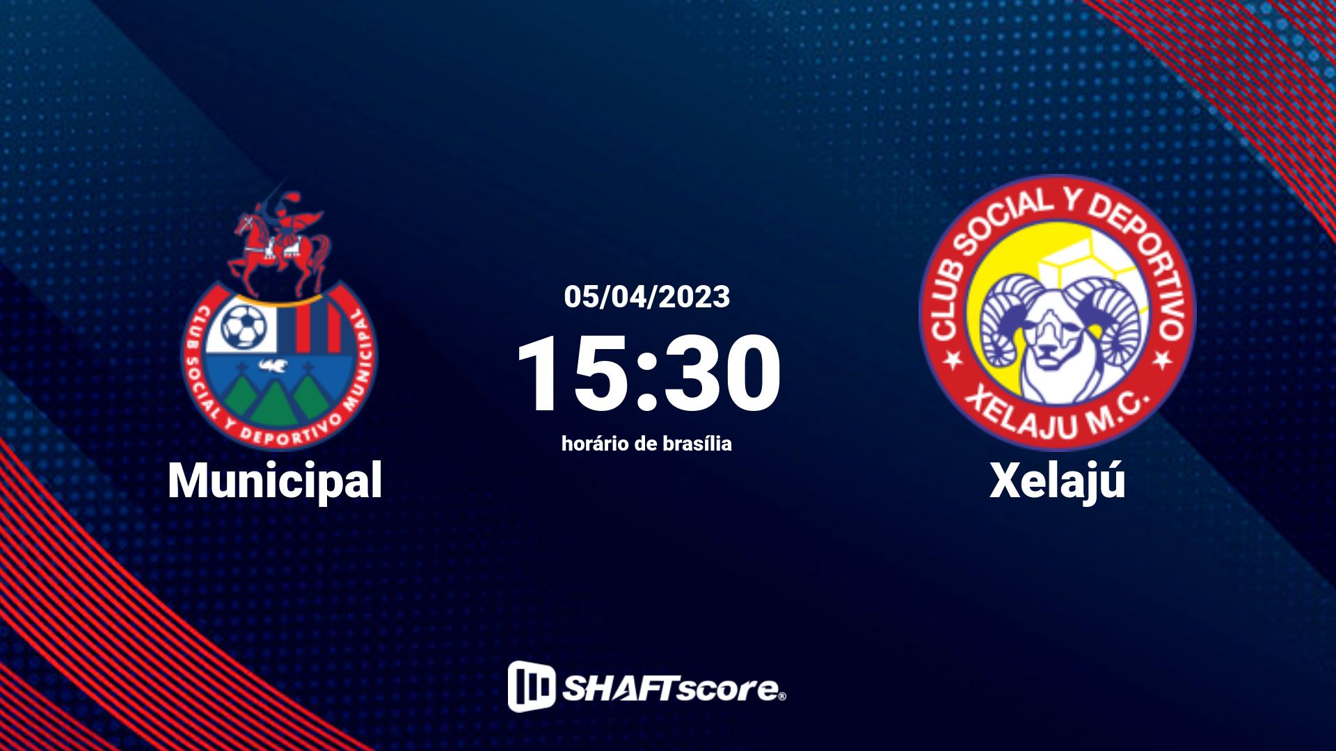 Estatísticas do jogo Municipal vs Xelajú 05.04 15:30