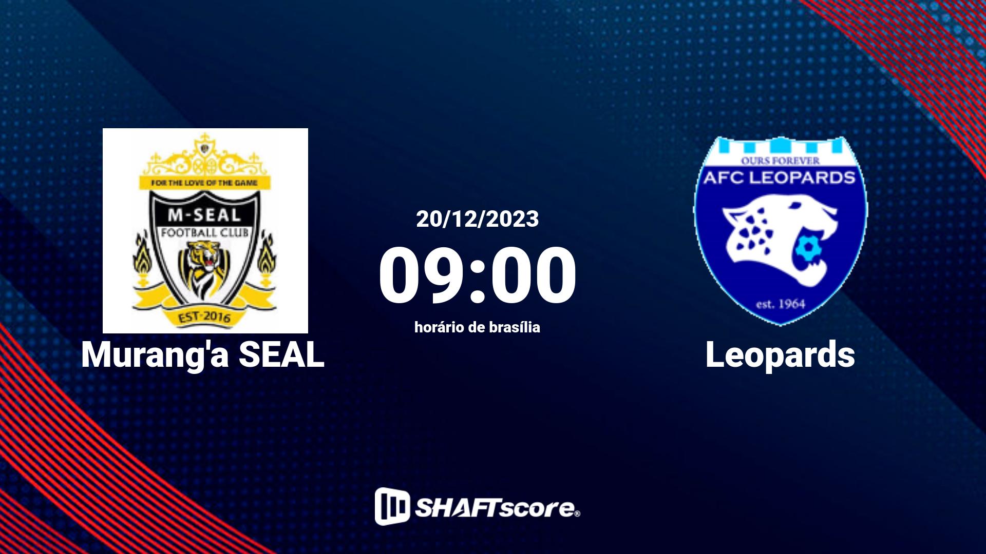 Estatísticas do jogo Murang'a SEAL vs Leopards 20.12 09:00