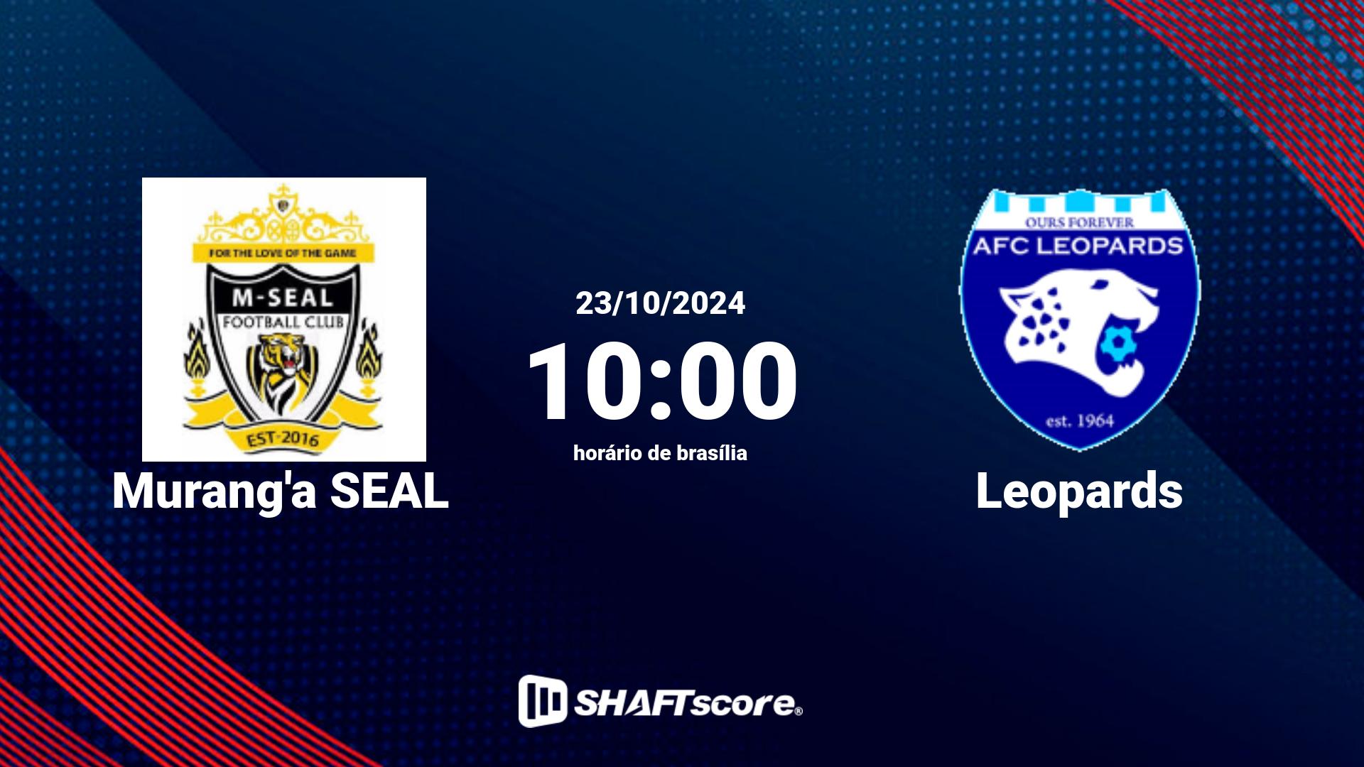 Estatísticas do jogo Murang'a SEAL vs Leopards 23.10 10:00