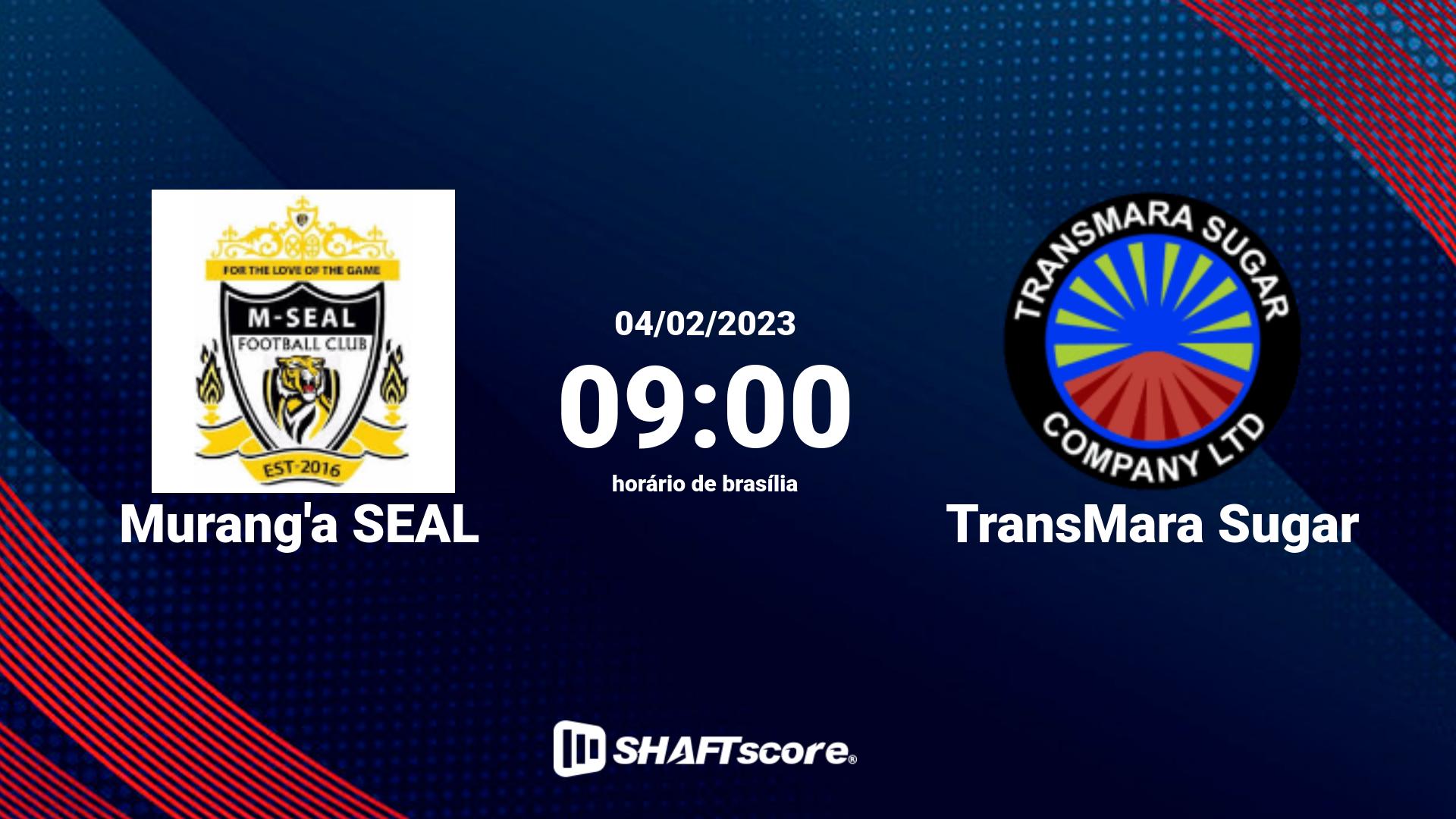 Estatísticas do jogo Murang'a SEAL vs TransMara Sugar 04.02 09:00