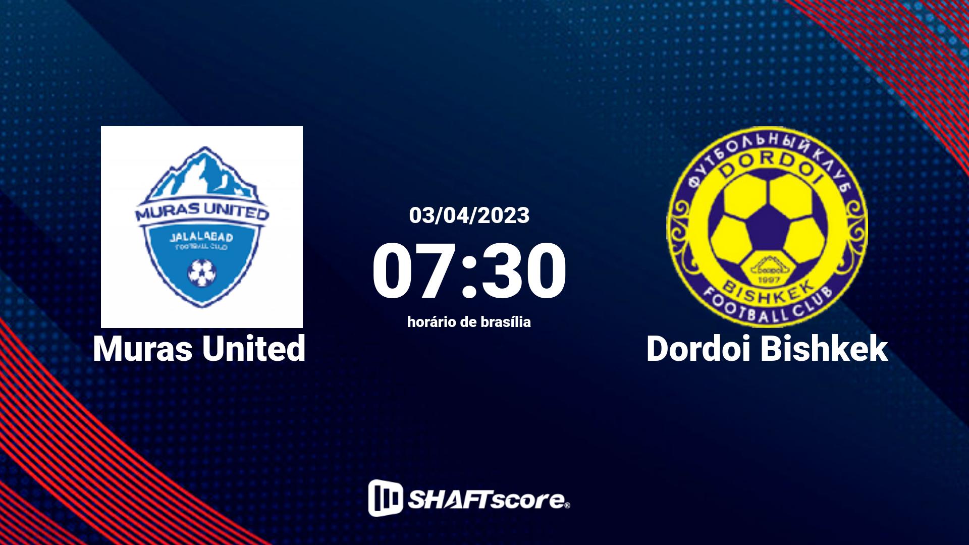 Estatísticas do jogo Muras United vs Dordoi Bishkek 03.04 07:30