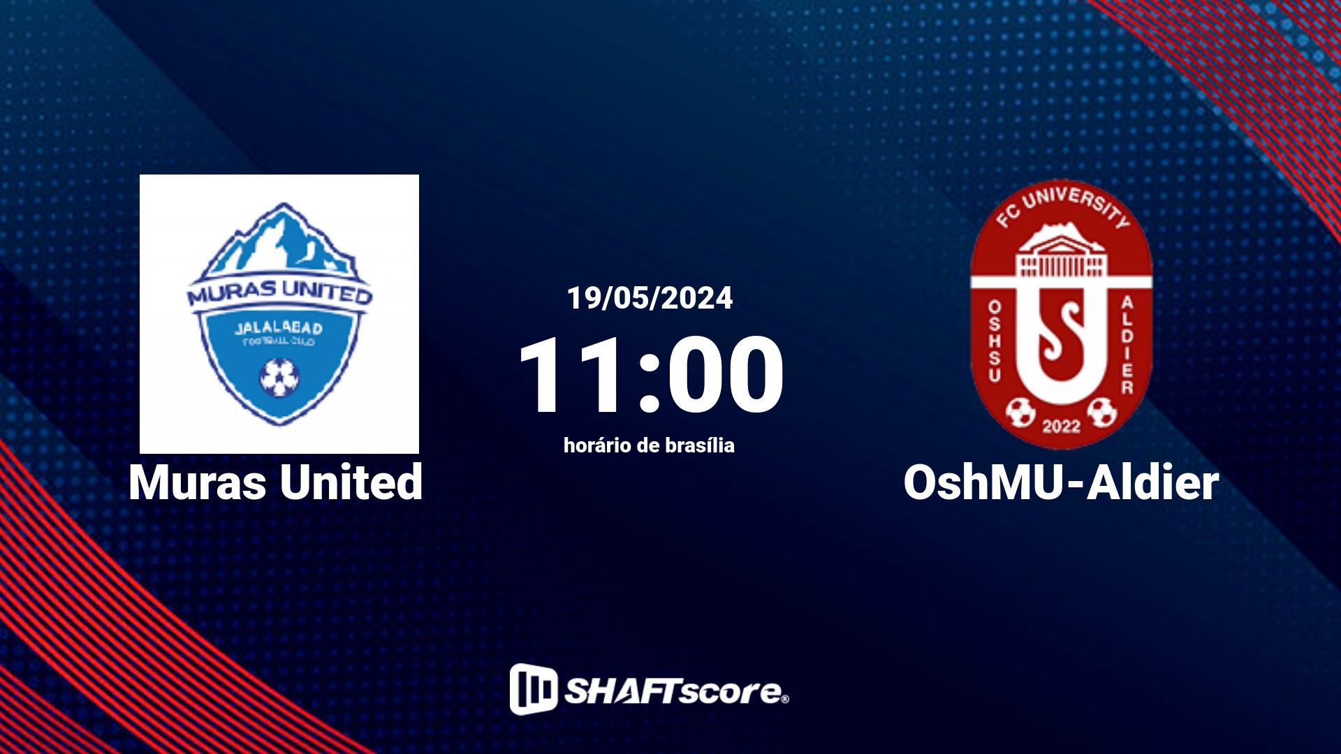 Estatísticas do jogo Muras United vs OshMU-Aldier 19.05 11:00