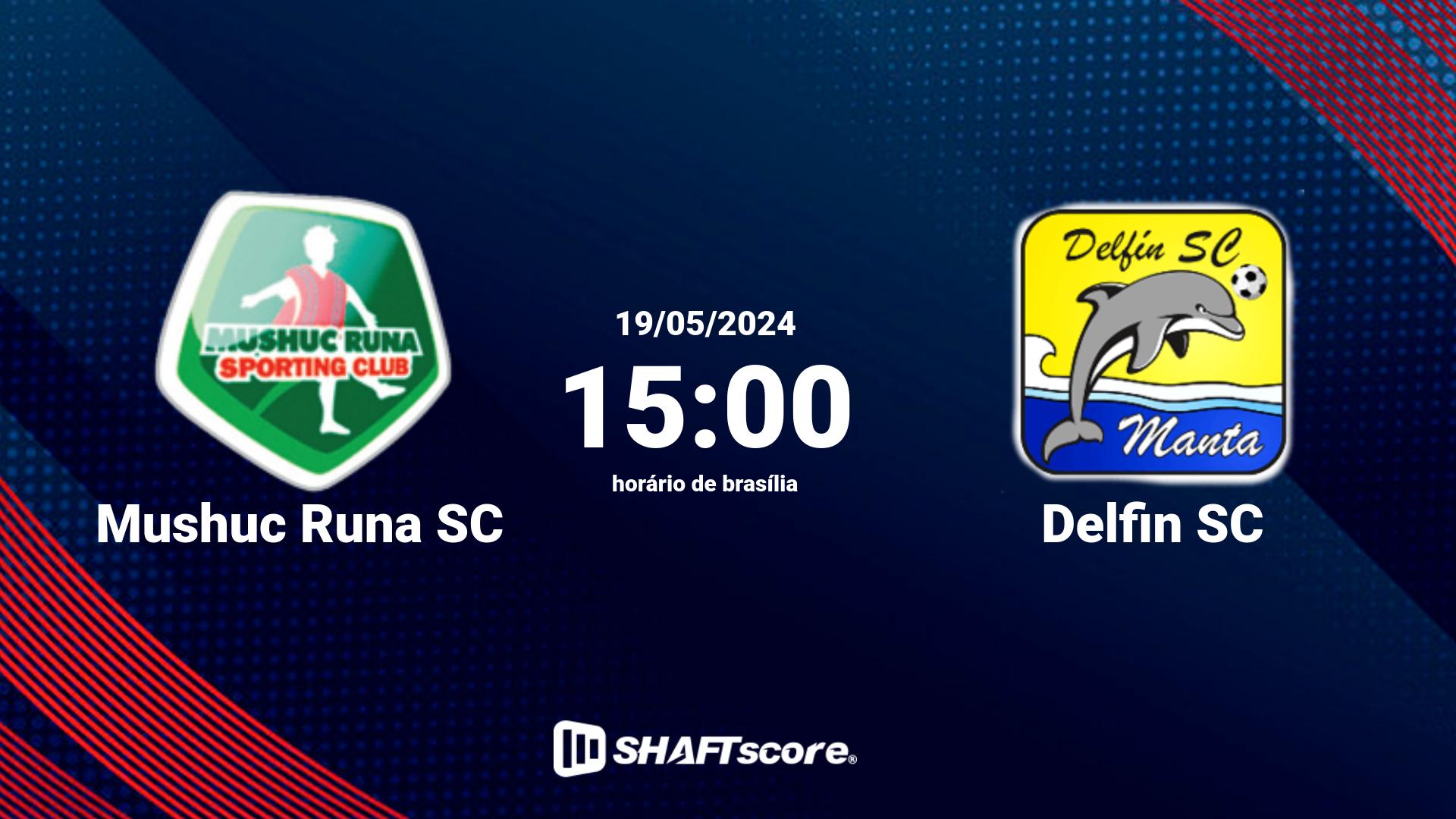 Estatísticas do jogo Mushuc Runa SC vs Delfin SC 19.05 15:00