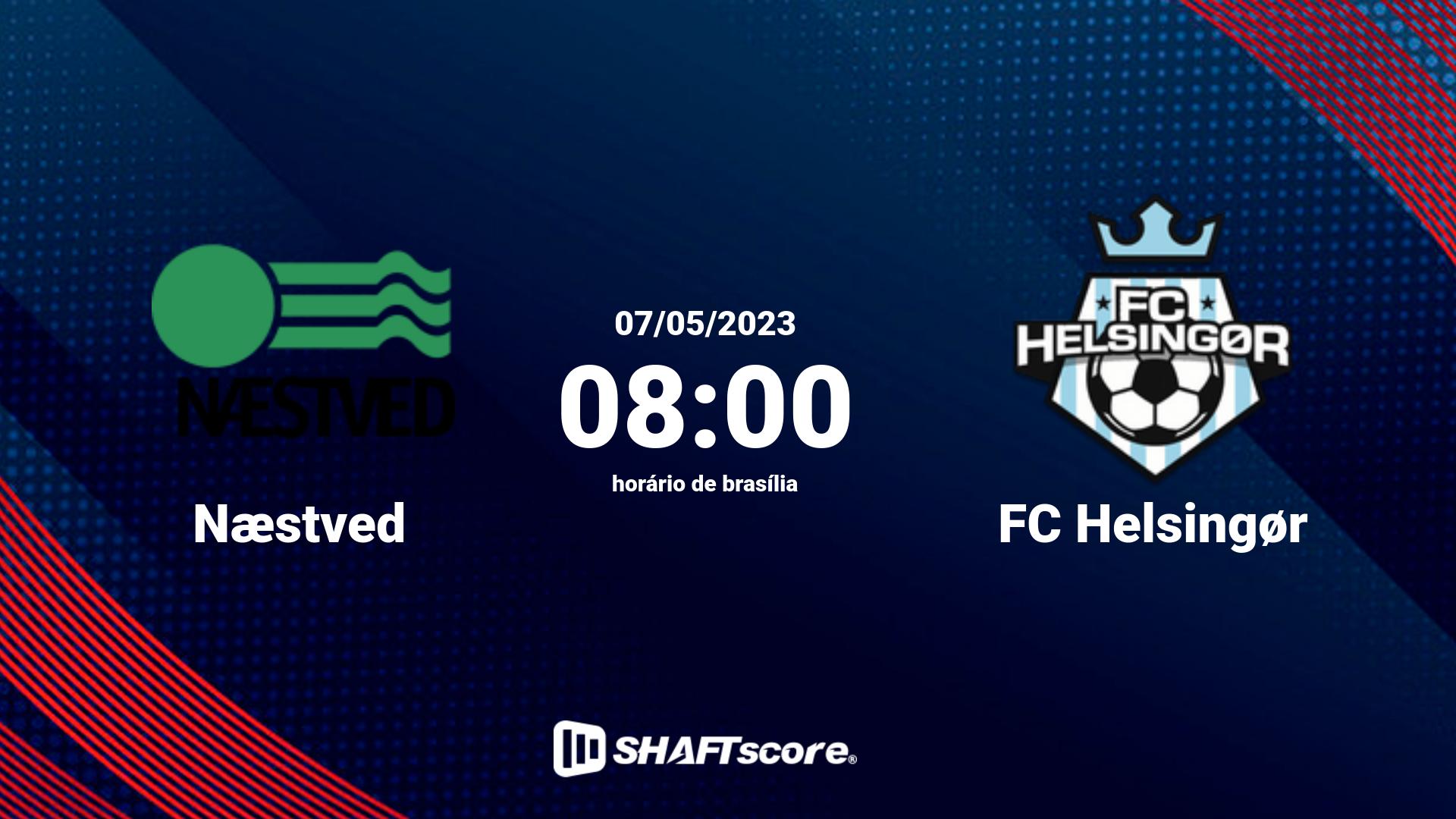 Estatísticas do jogo Næstved vs FC Helsingør 07.05 08:00