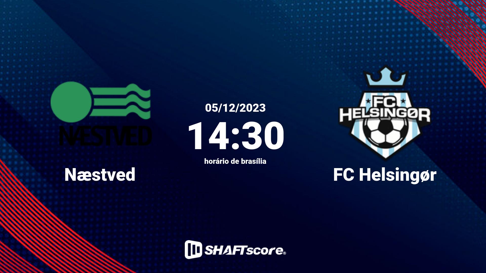 Estatísticas do jogo Næstved vs FC Helsingør 05.12 14:30