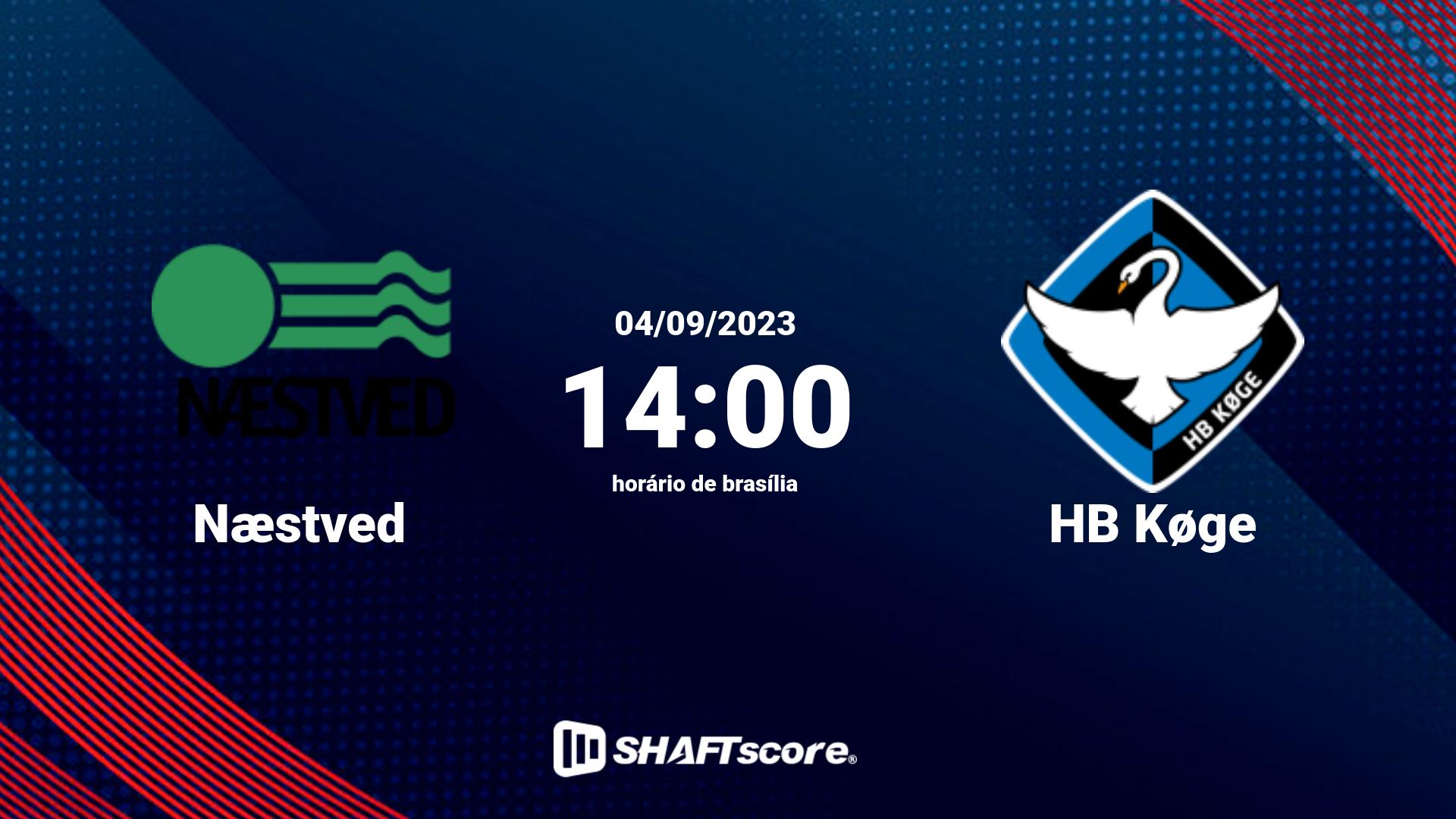 Estatísticas do jogo Næstved vs HB Køge 04.09 14:00