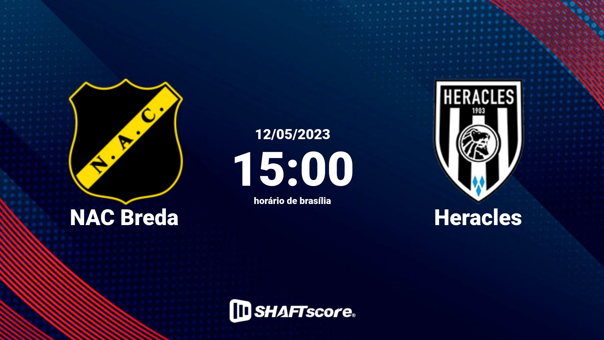 Estatísticas do jogo NAC Breda vs Heracles 12.05 15:00