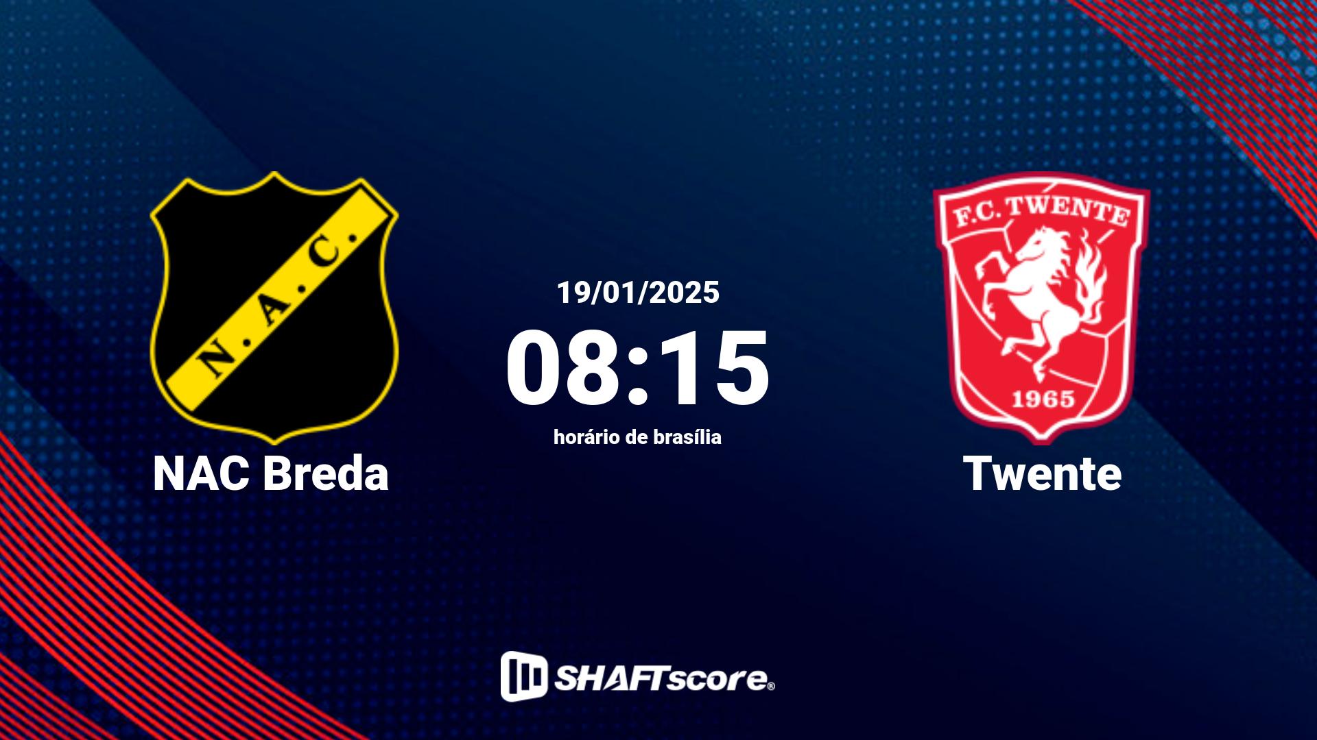 Estatísticas do jogo NAC Breda vs Twente 19.01 08:15