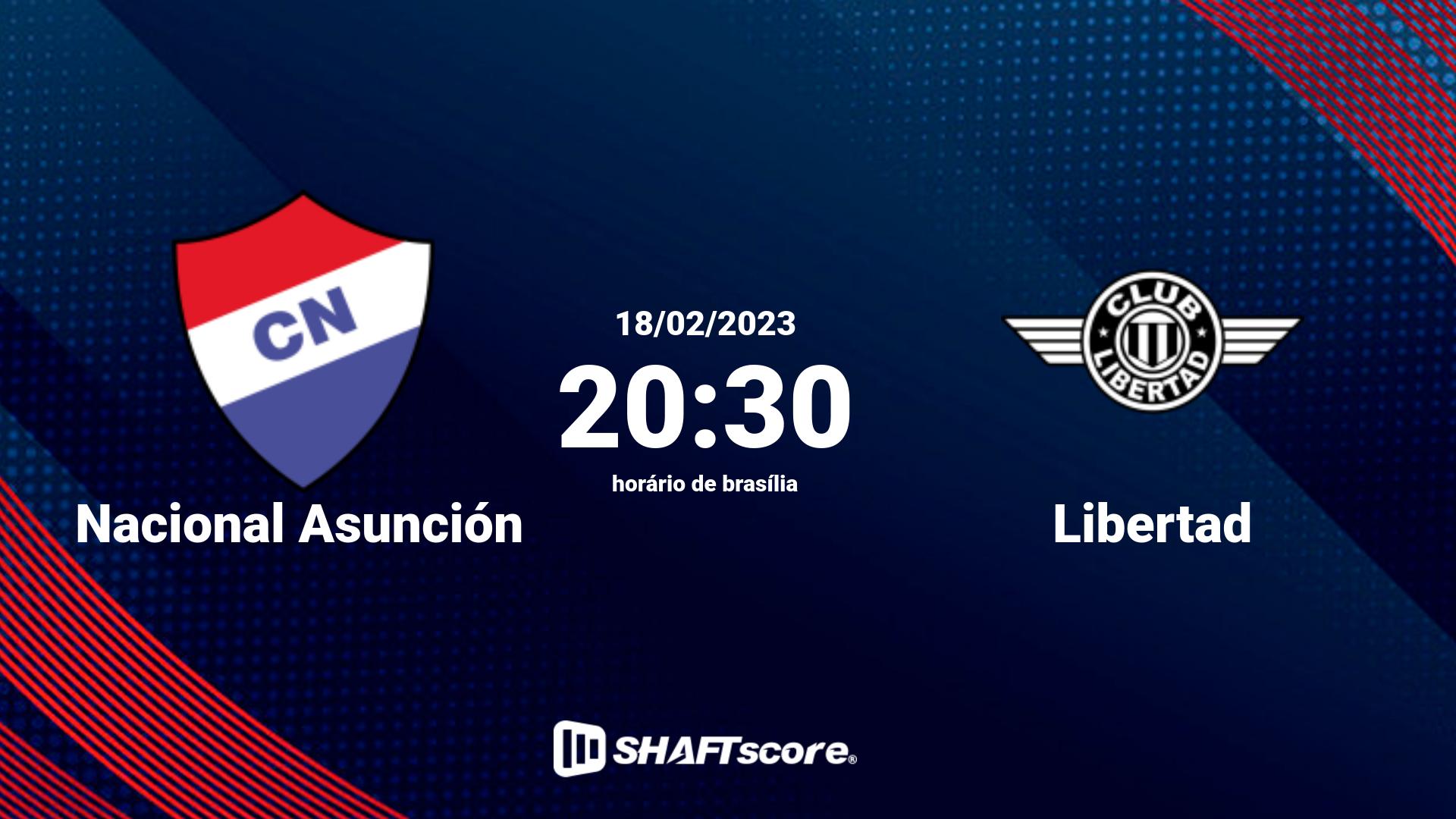 Estatísticas do jogo Nacional Asunción vs Libertad 18.02 20:30