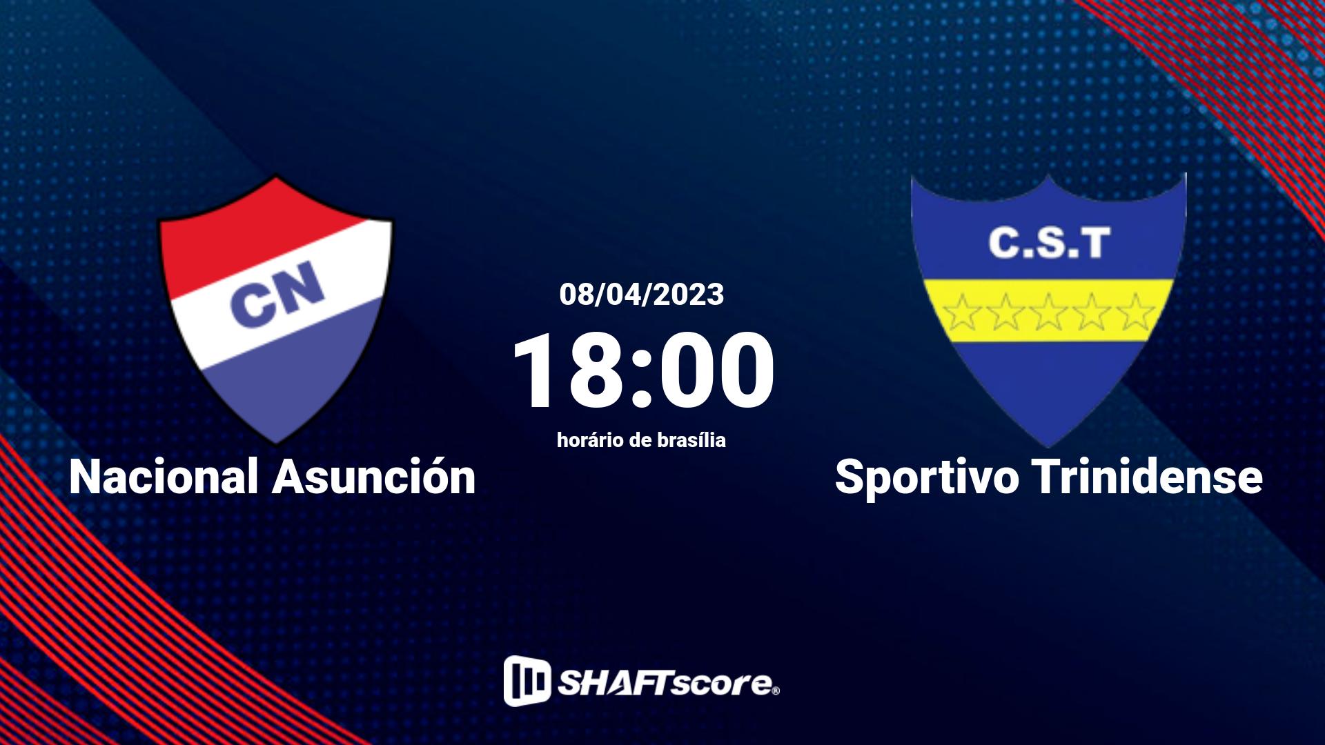 Estatísticas do jogo Nacional Asunción vs Sportivo Trinidense 08.04 18:00