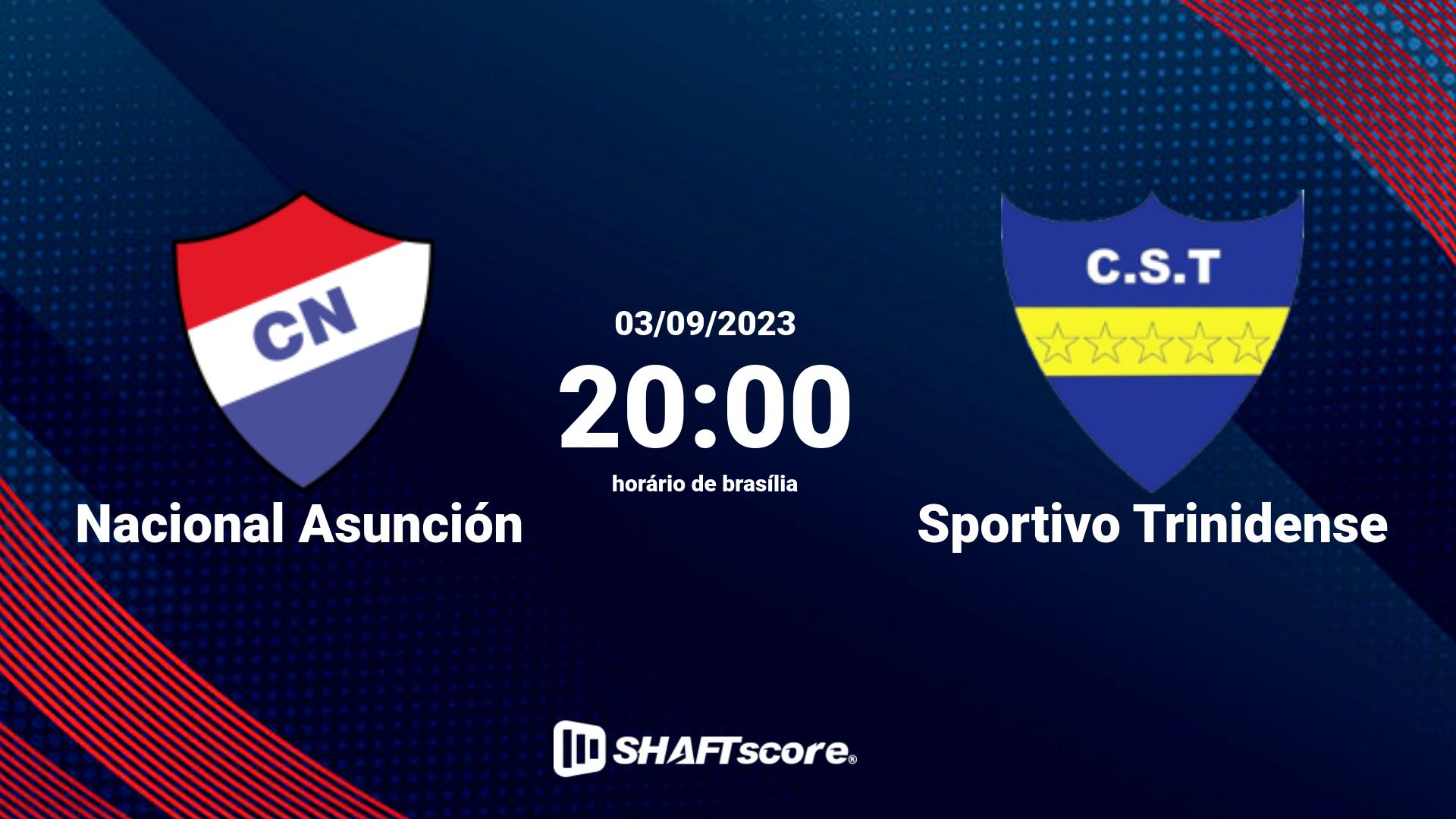 Estatísticas do jogo Nacional Asunción vs Sportivo Trinidense 03.09 20:00