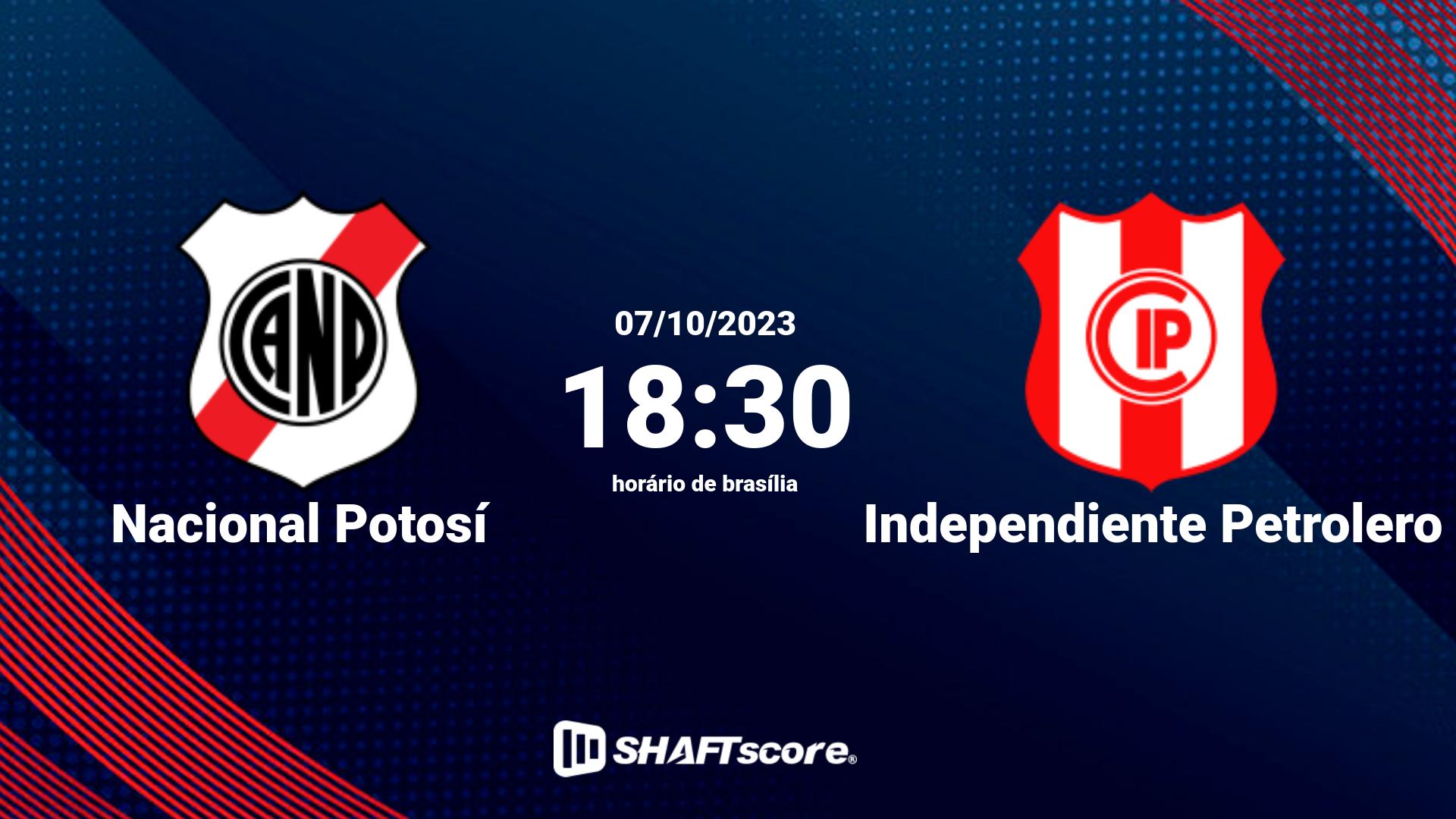 Estatísticas do jogo Nacional Potosí vs Independiente Petrolero 07.10 18:30