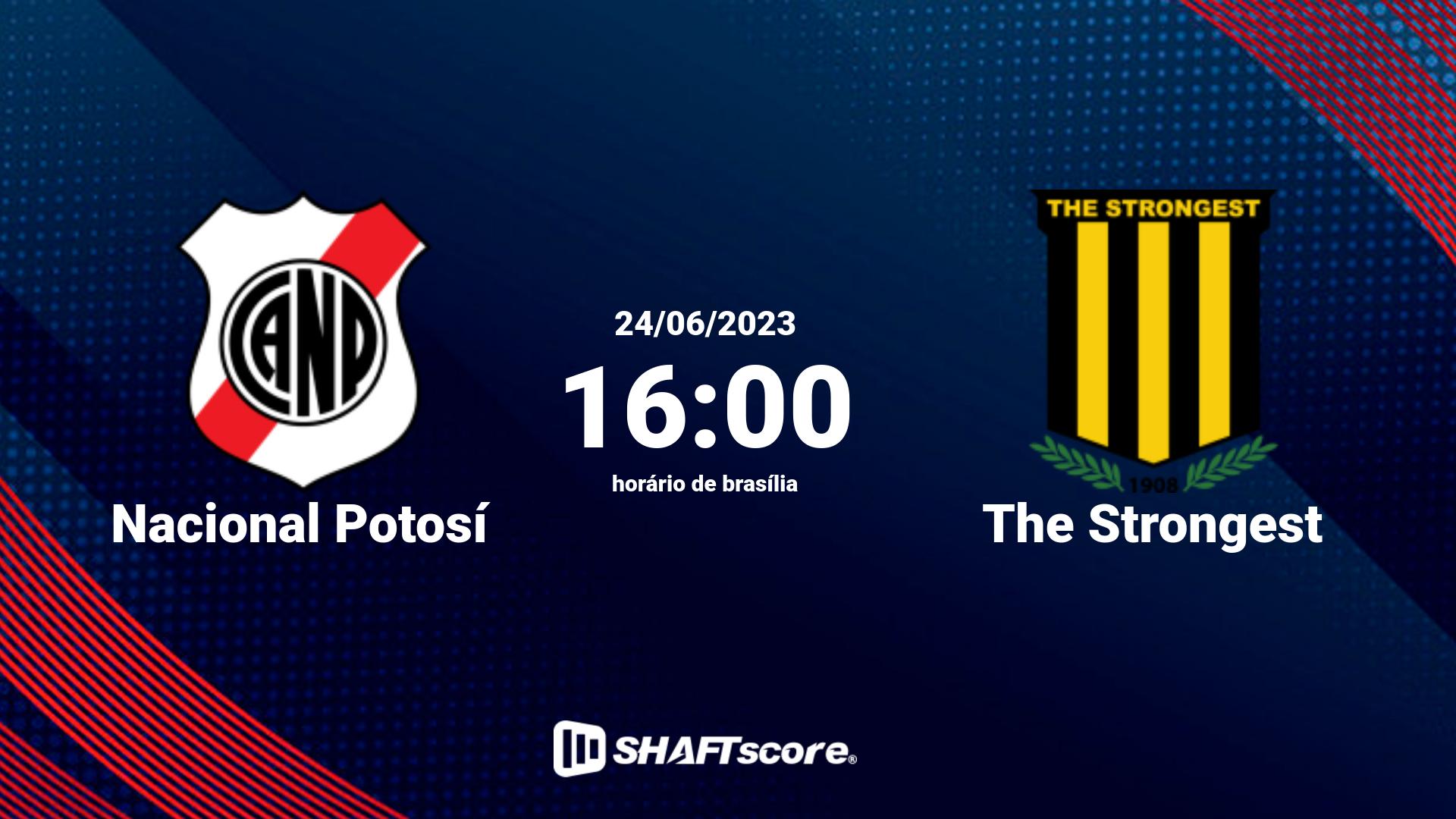 Estatísticas do jogo Nacional Potosí vs The Strongest 24.06 16:00