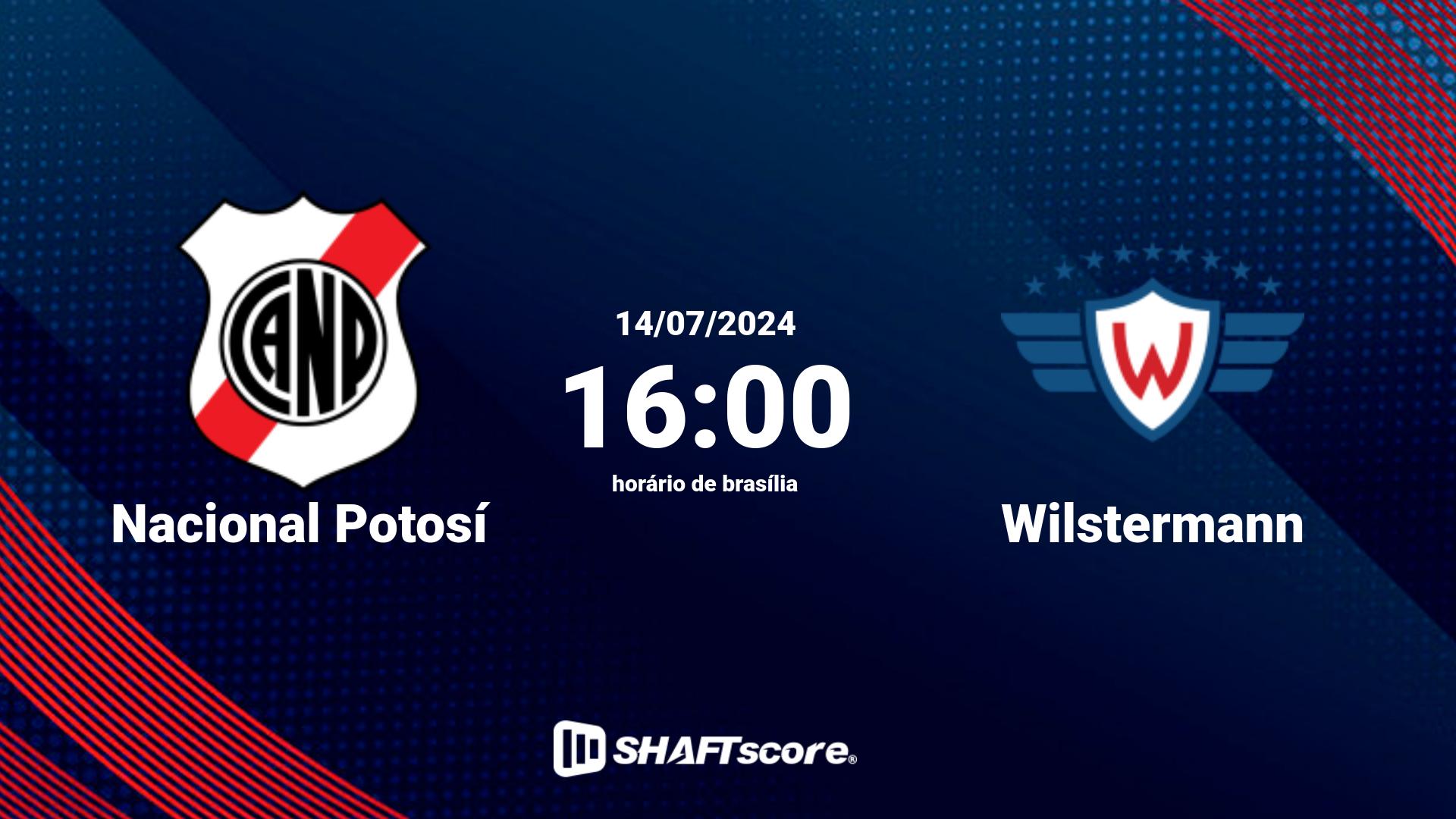 Estatísticas do jogo Nacional Potosí vs Wilstermann 14.07 16:00