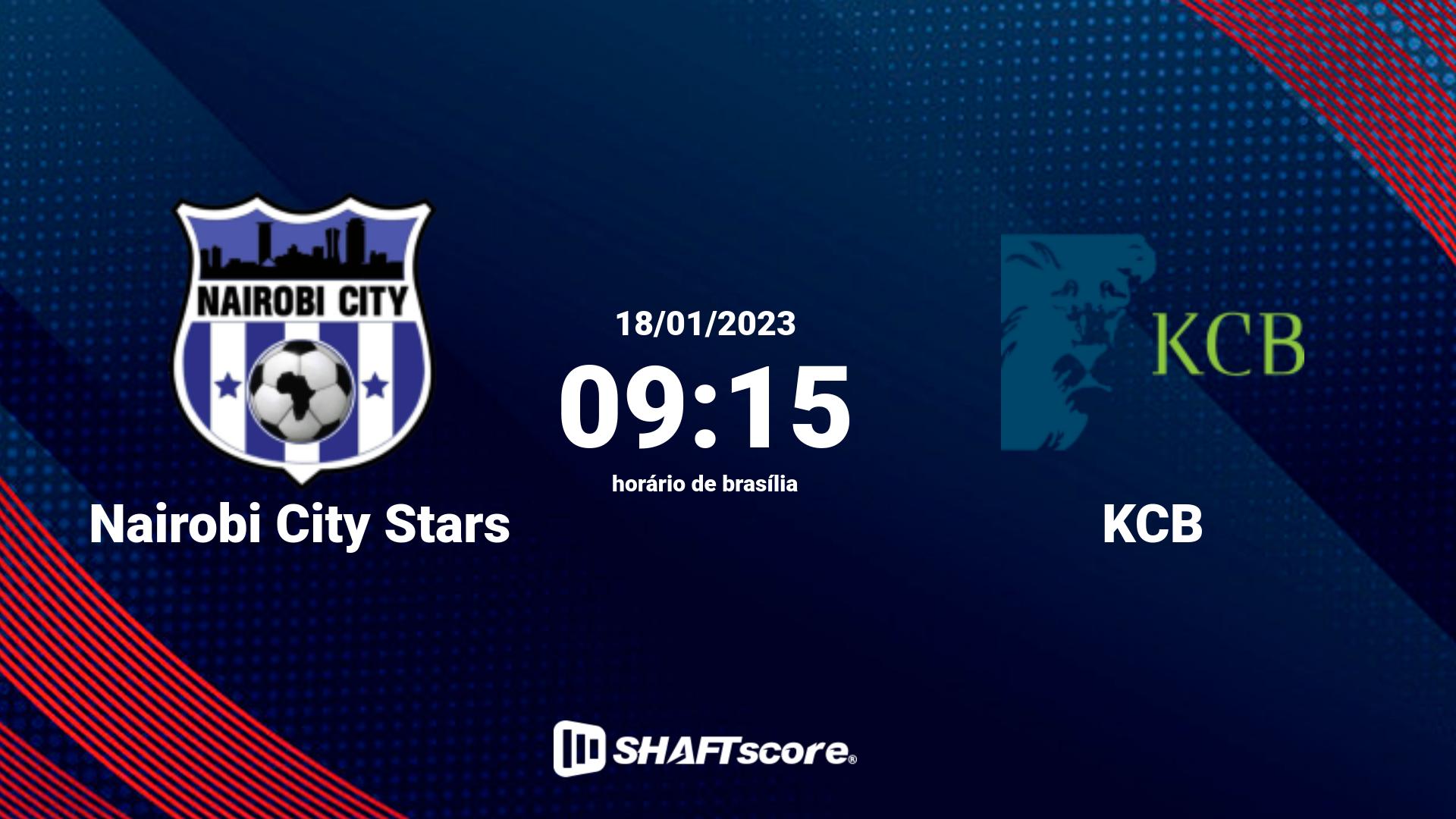 Estatísticas do jogo Nairobi City Stars vs KCB 18.01 09:15