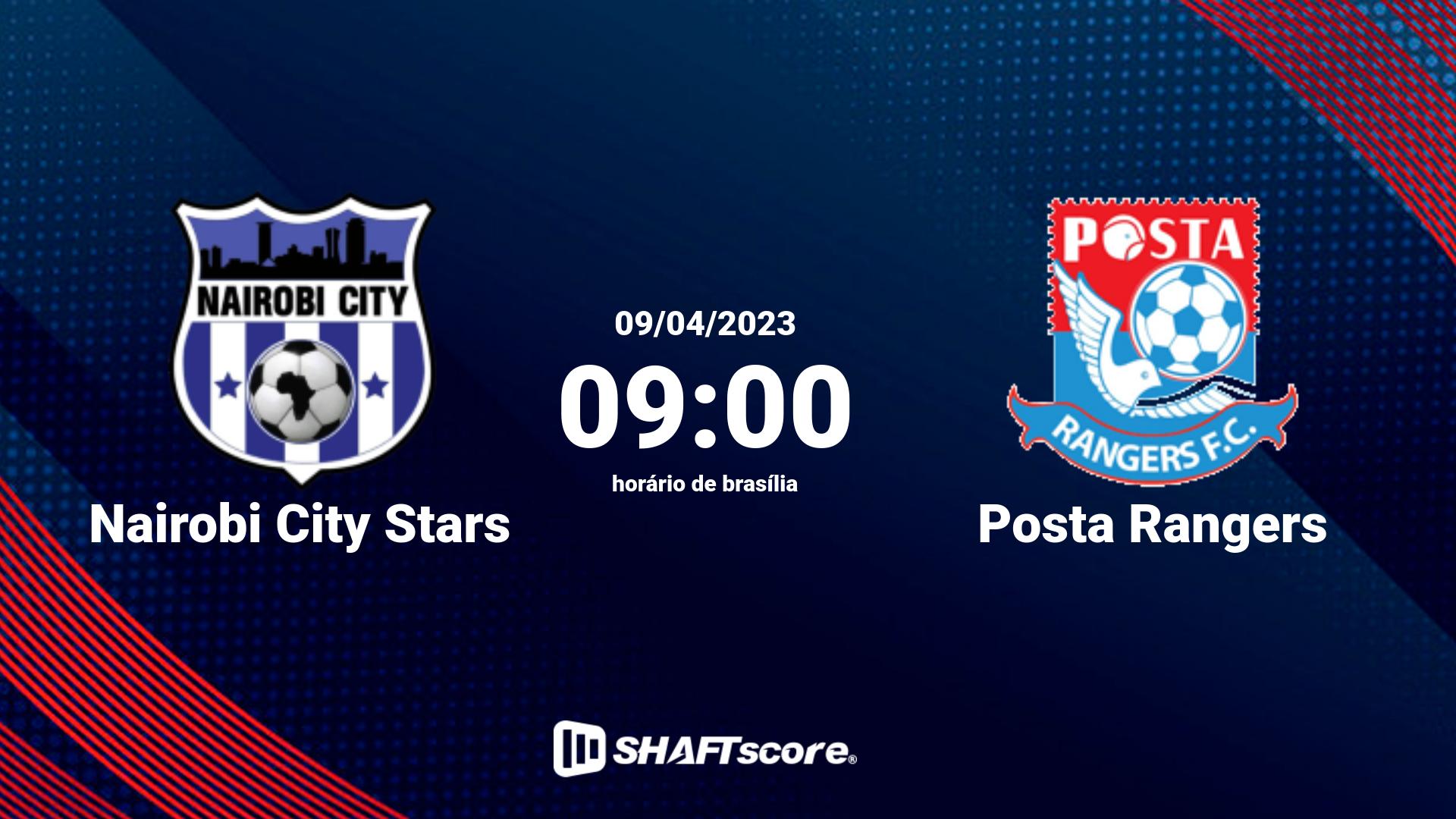 Estatísticas do jogo Nairobi City Stars vs Posta Rangers 09.04 09:00