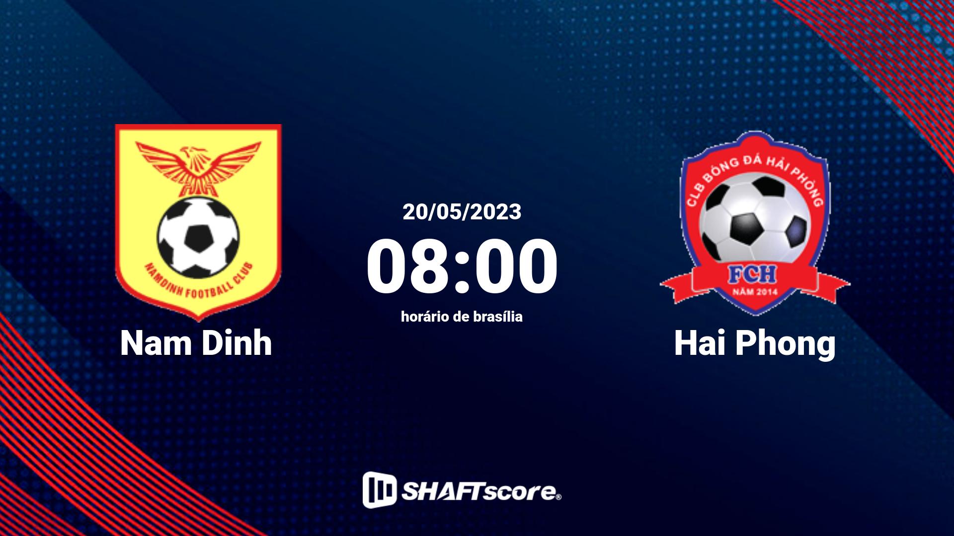 Estatísticas do jogo Nam Dinh vs Hai Phong 20.05 08:00