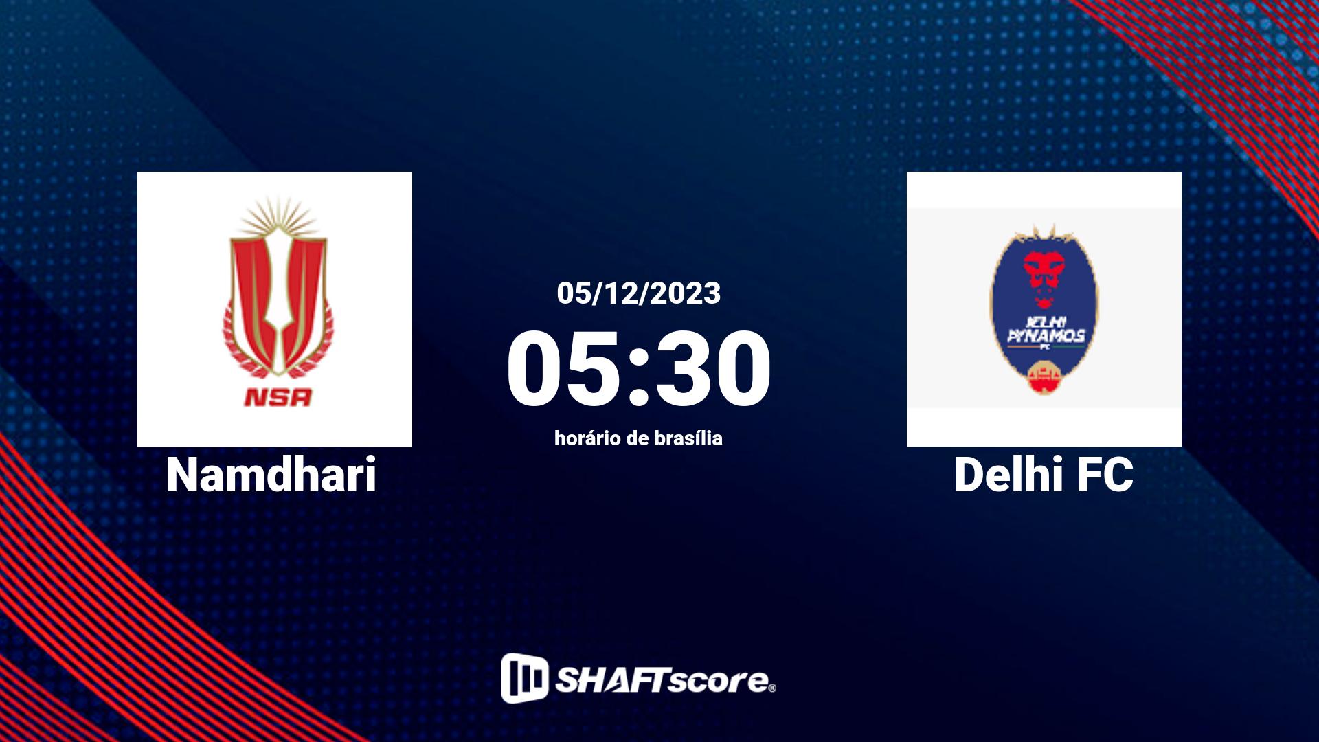 Estatísticas do jogo Namdhari vs Delhi FC 05.12 05:30