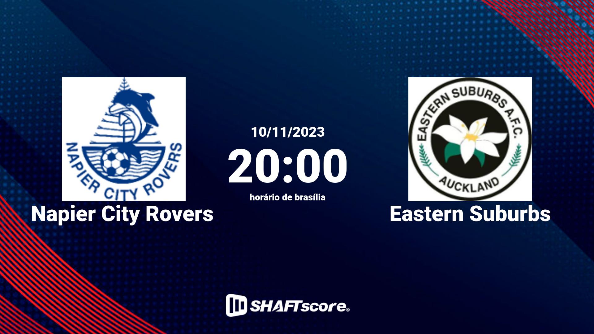 Estatísticas do jogo Napier City Rovers vs Eastern Suburbs 10.11 20:00