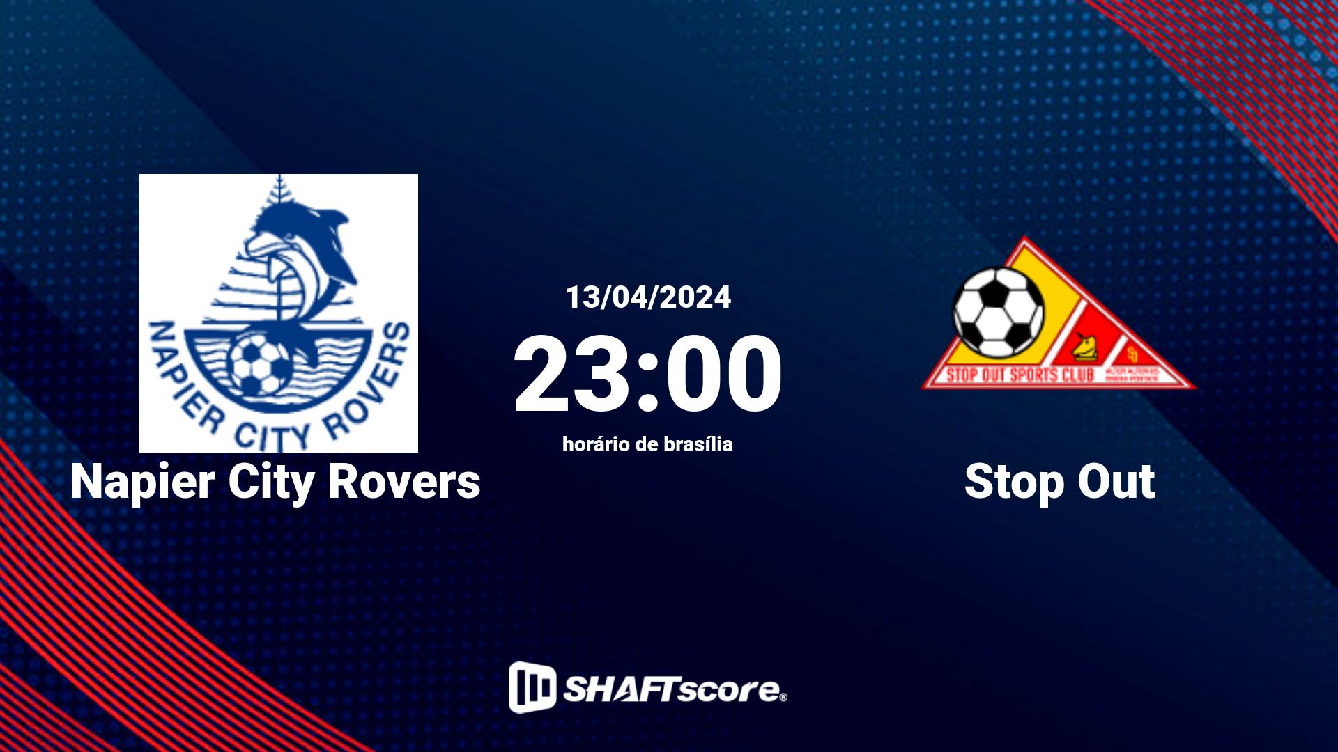 Estatísticas do jogo Napier City Rovers vs Stop Out 13.04 23:00