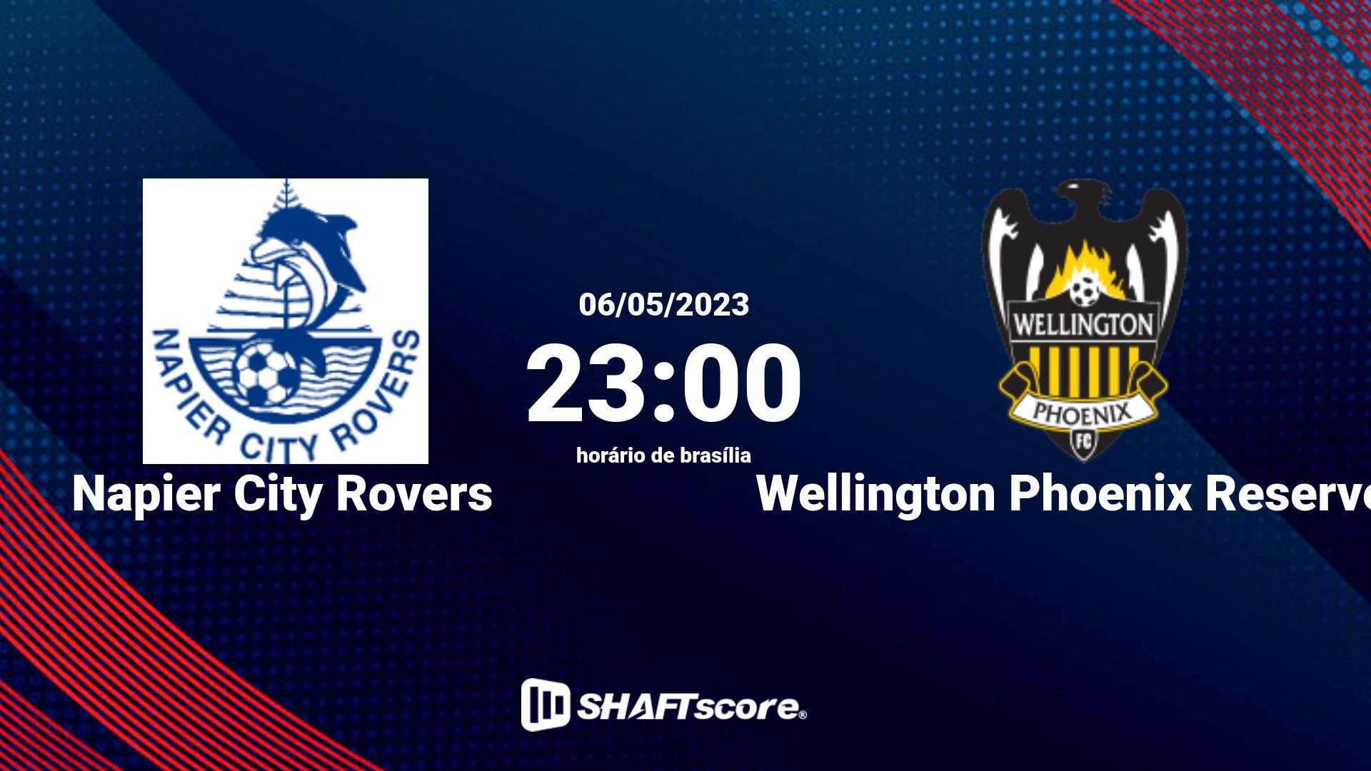 Estatísticas do jogo Napier City Rovers vs Wellington Phoenix Reserves 06.05 23:00