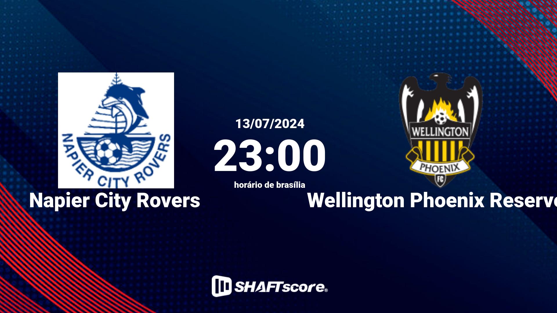 Estatísticas do jogo Napier City Rovers vs Wellington Phoenix Reserves 13.07 23:00