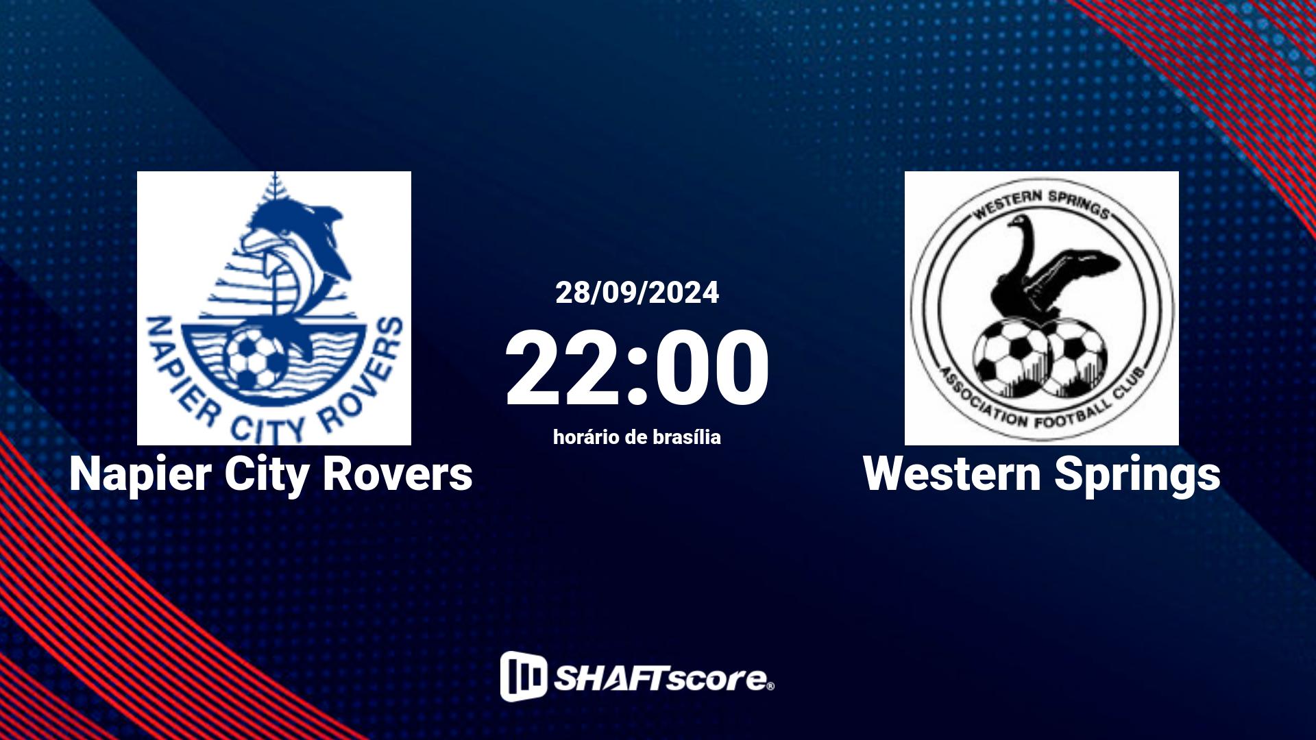 Estatísticas do jogo Napier City Rovers vs Western Springs 28.09 22:00