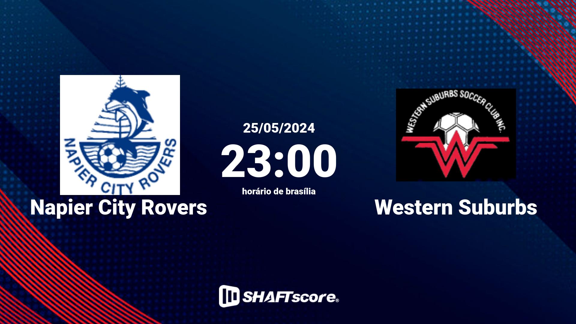 Estatísticas do jogo Napier City Rovers vs Western Suburbs 25.05 23:00