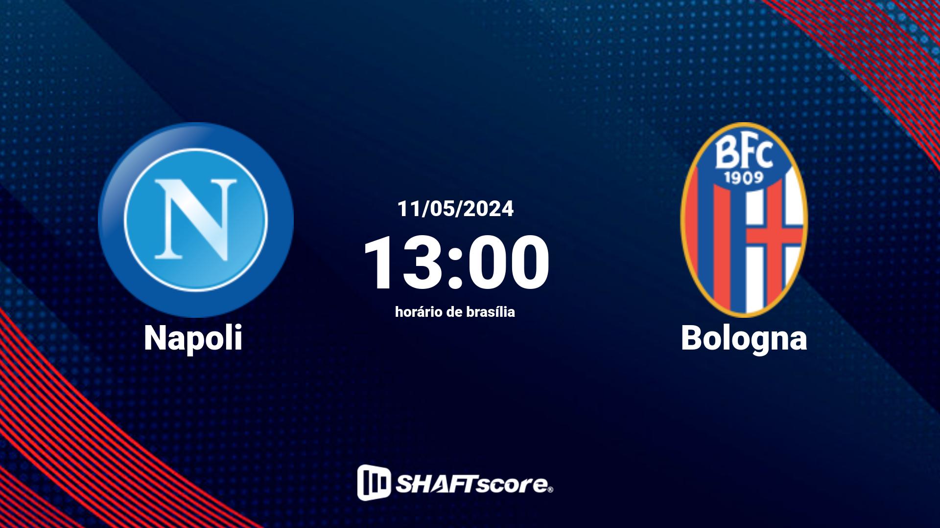 Estatísticas do jogo Napoli vs Bologna 11.05 13:00