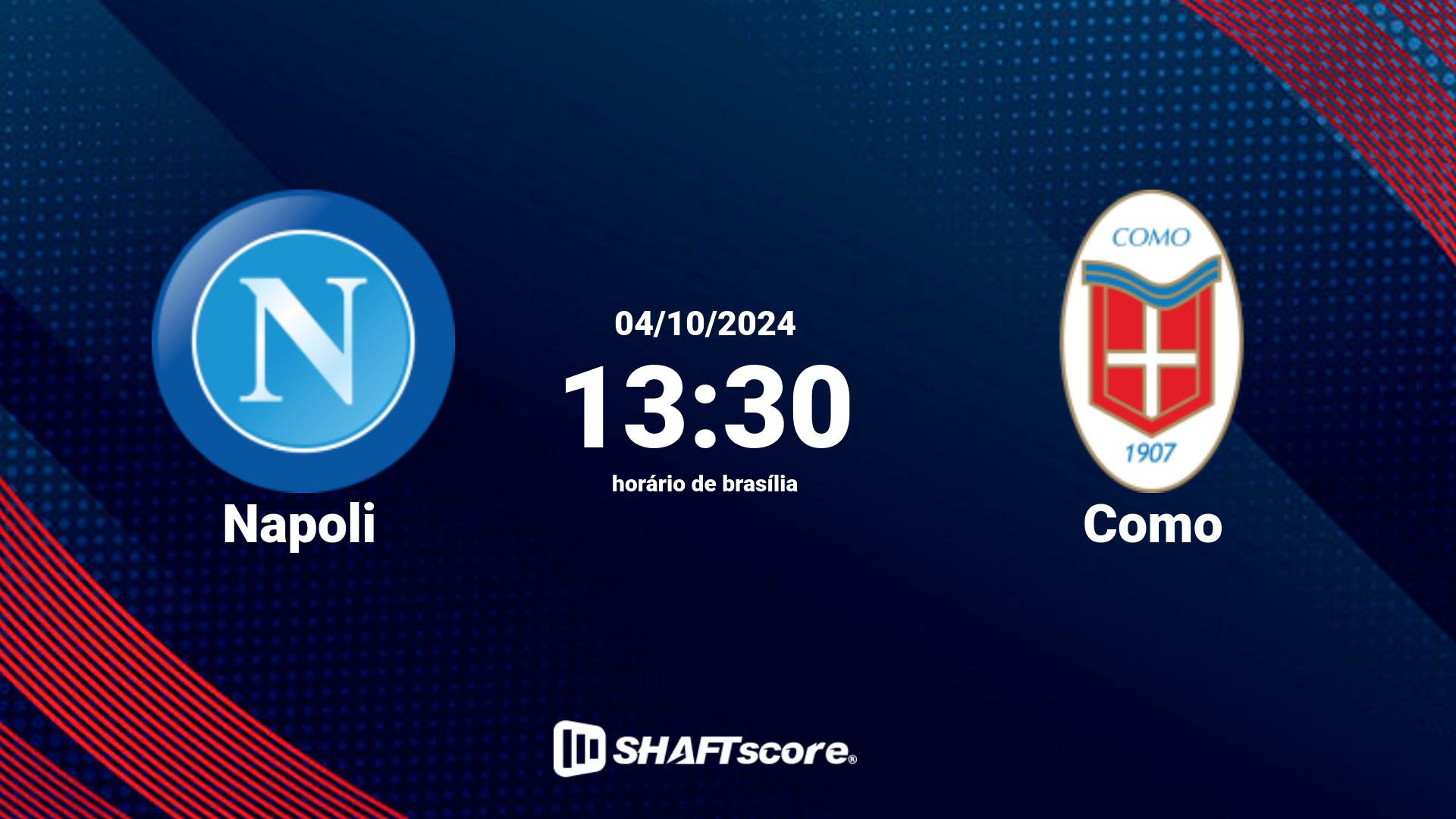 Estatísticas do jogo Napoli vs Como 04.10 13:30