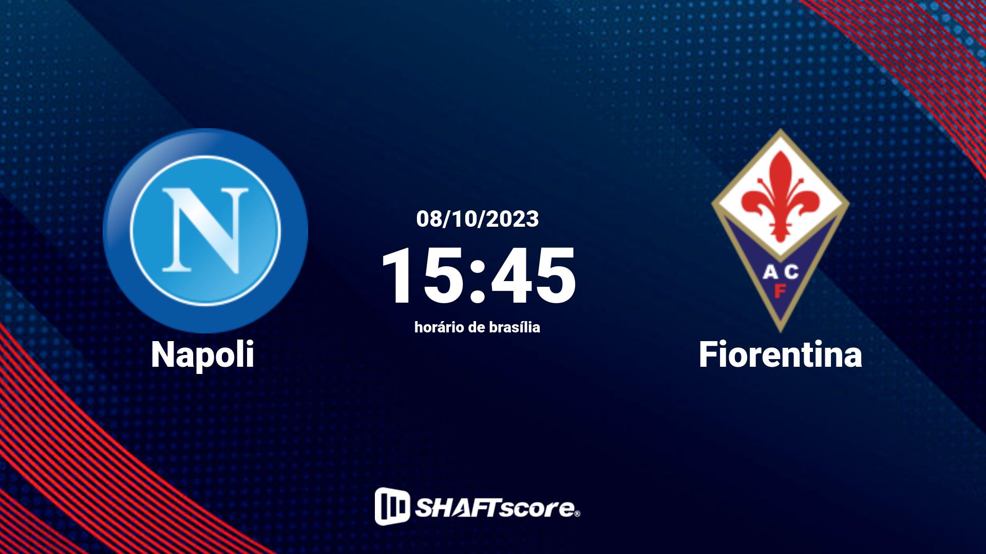 Estatísticas do jogo Napoli vs Fiorentina 08.10 15:45