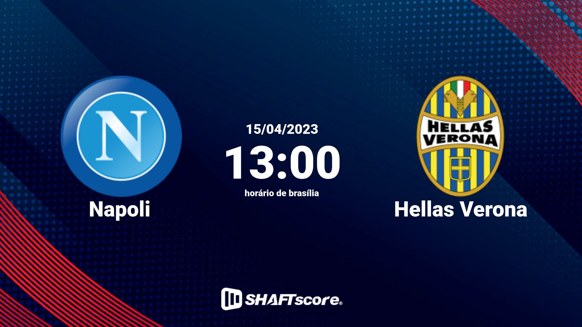 Estatísticas do jogo Napoli vs Hellas Verona 15.04 13:00