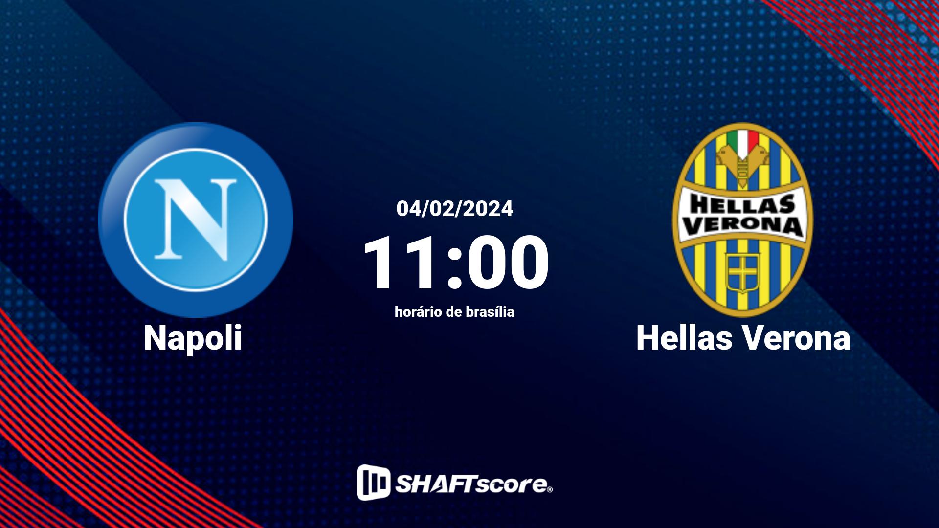 Estatísticas do jogo Napoli vs Hellas Verona 04.02 11:00