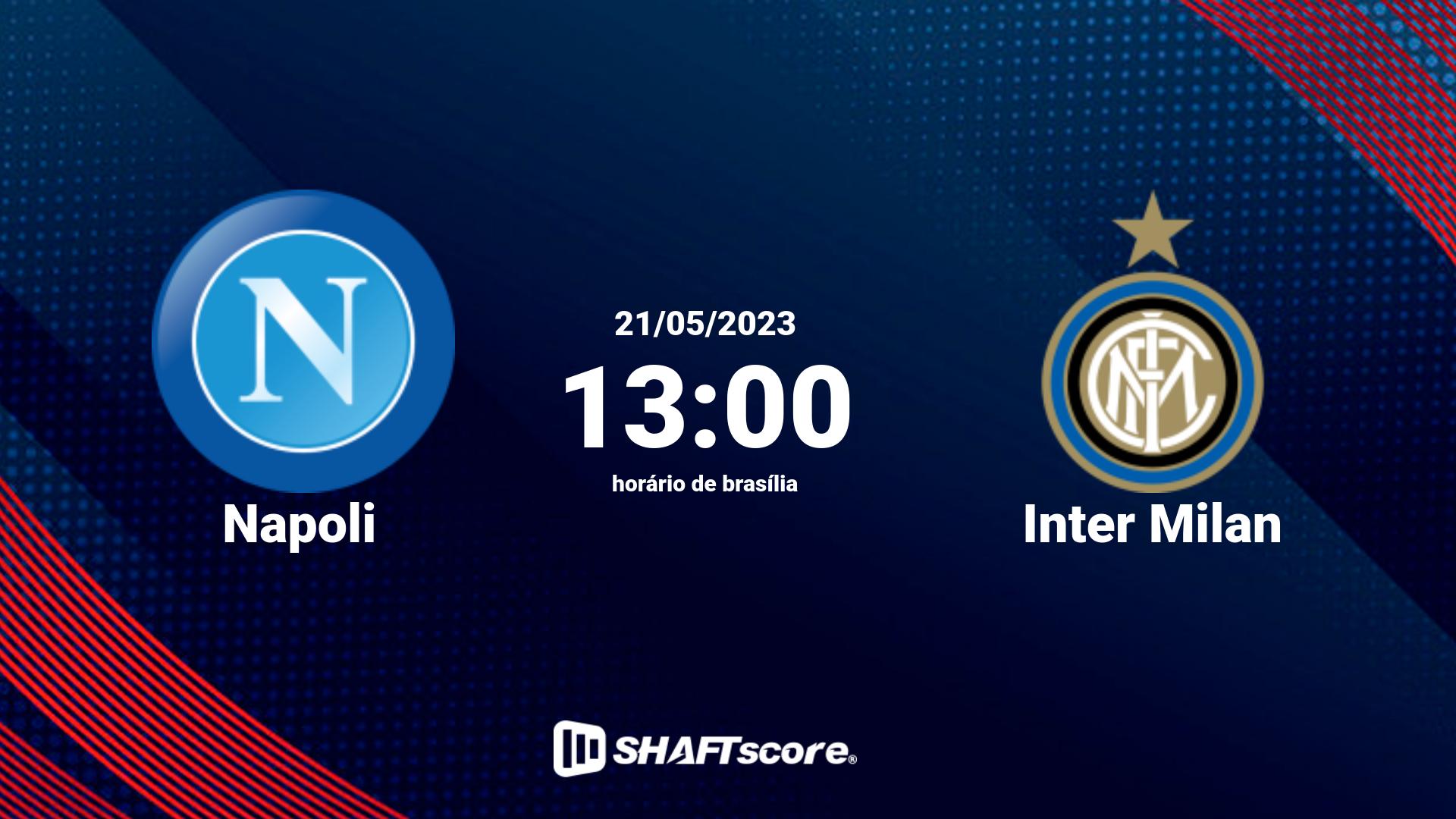 Estatísticas do jogo Napoli vs Inter Milan 21.05 13:00