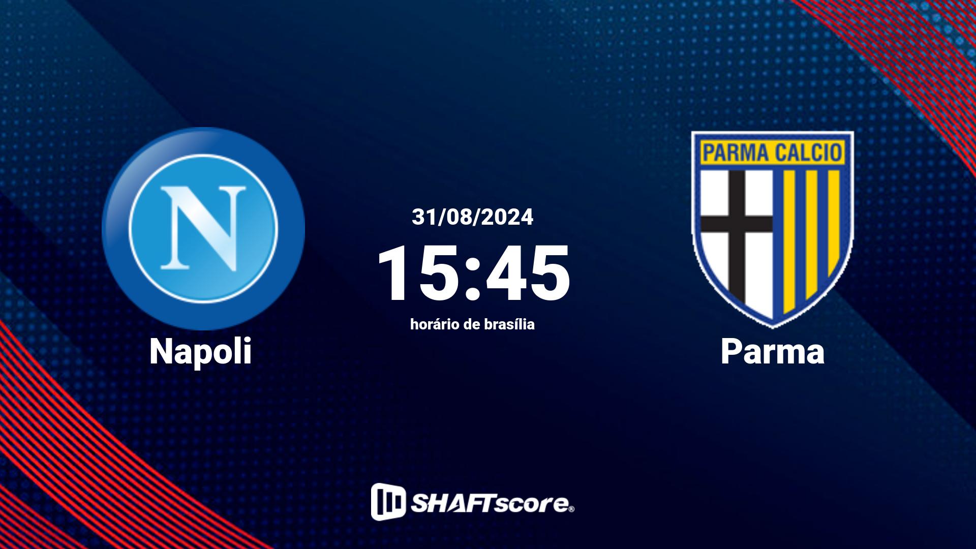 Estatísticas do jogo Napoli vs Parma 31.08 15:45