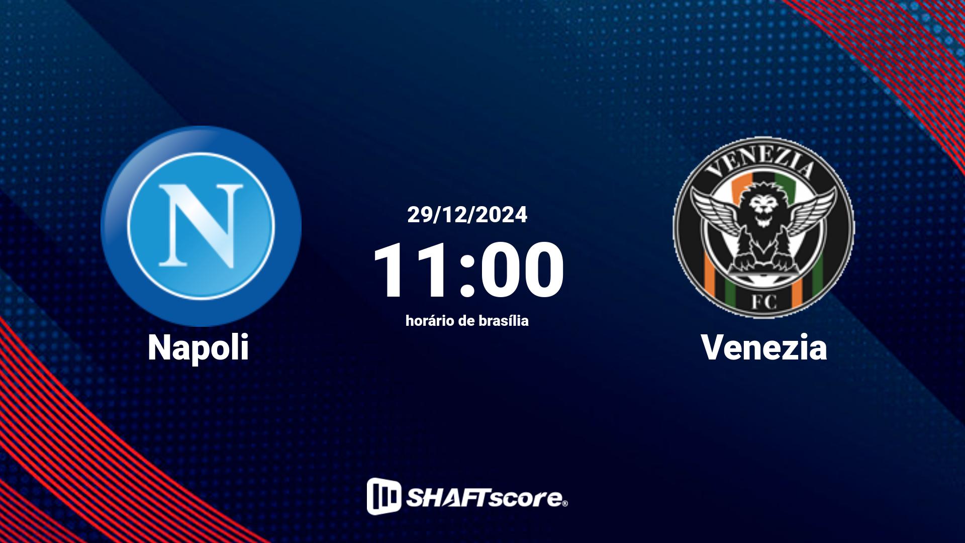 Estatísticas do jogo Napoli vs Venezia 29.12 11:00