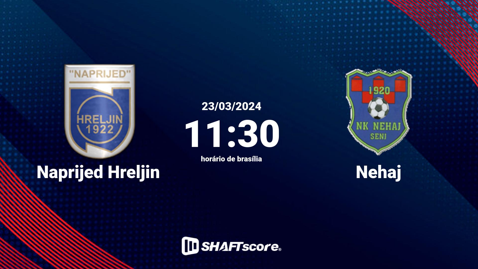 Estatísticas do jogo Naprijed Hreljin vs Nehaj 23.03 11:30