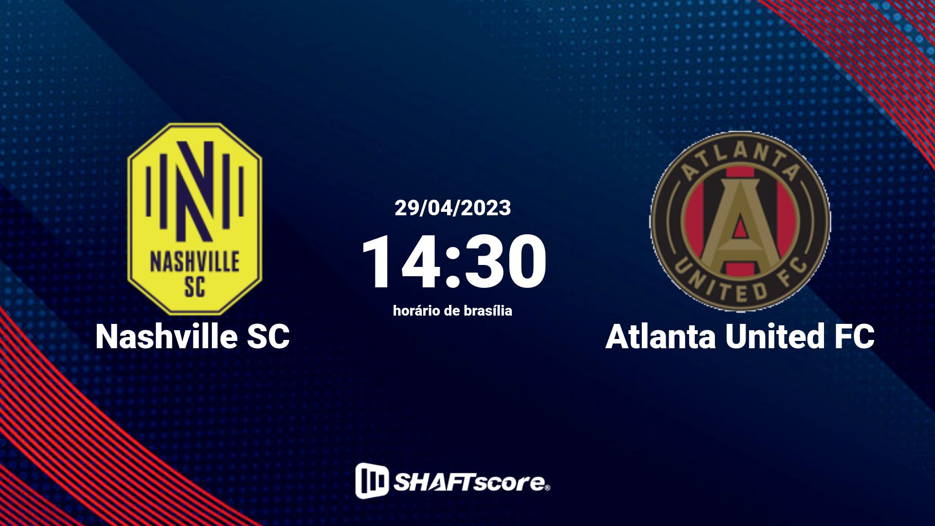 Estatísticas do jogo Nashville SC vs Atlanta United FC 29.04 14:30