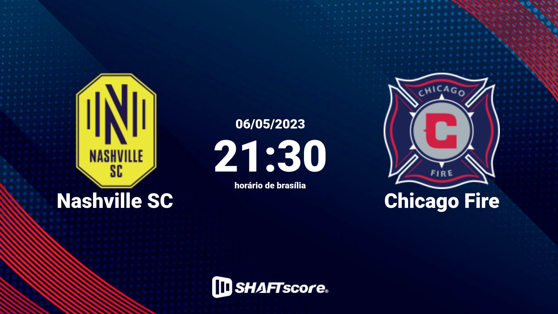 Estatísticas do jogo Nashville SC vs Chicago Fire 06.05 21:30