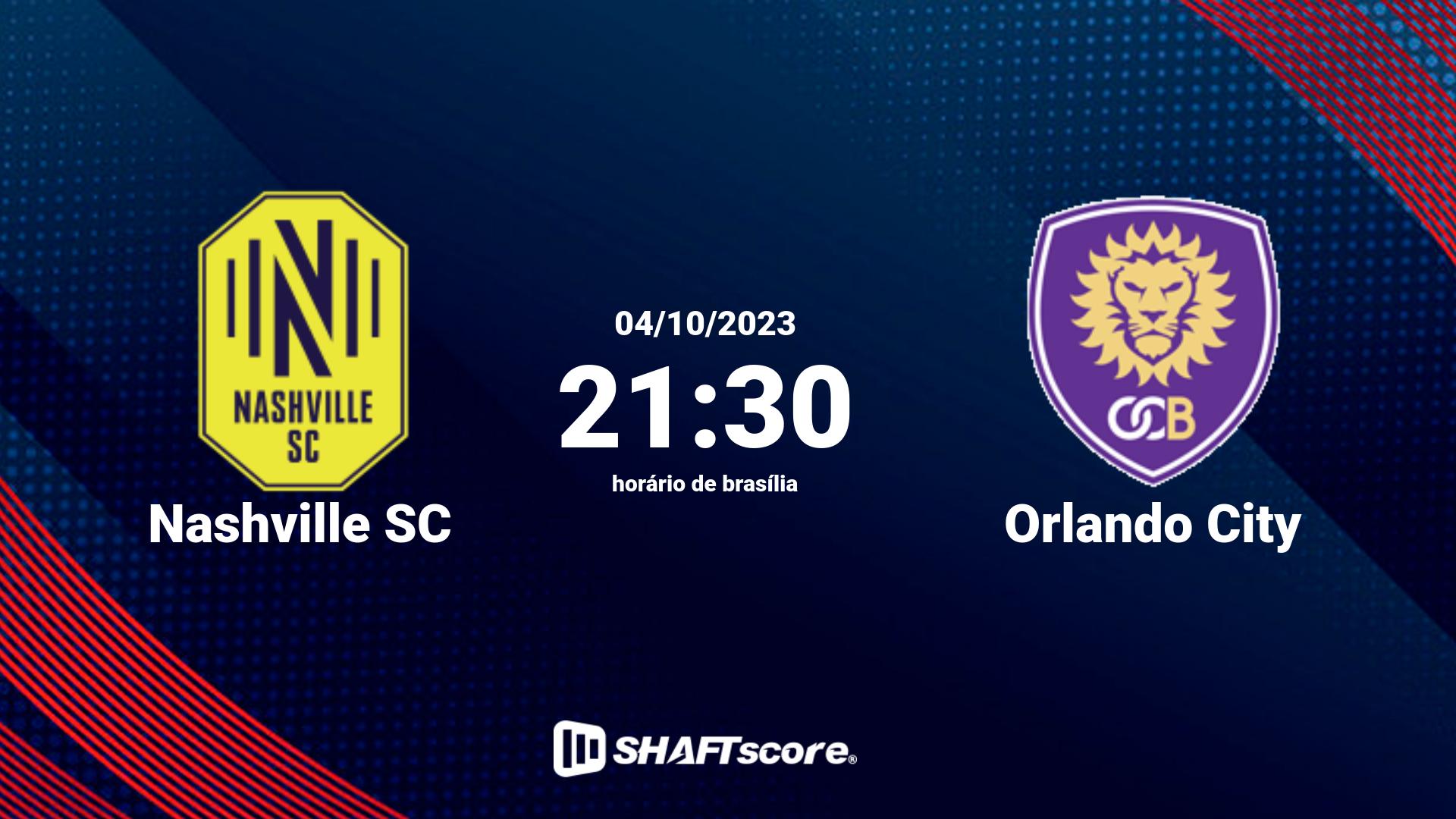 Estatísticas do jogo Nashville SC vs Orlando City 04.10 21:30