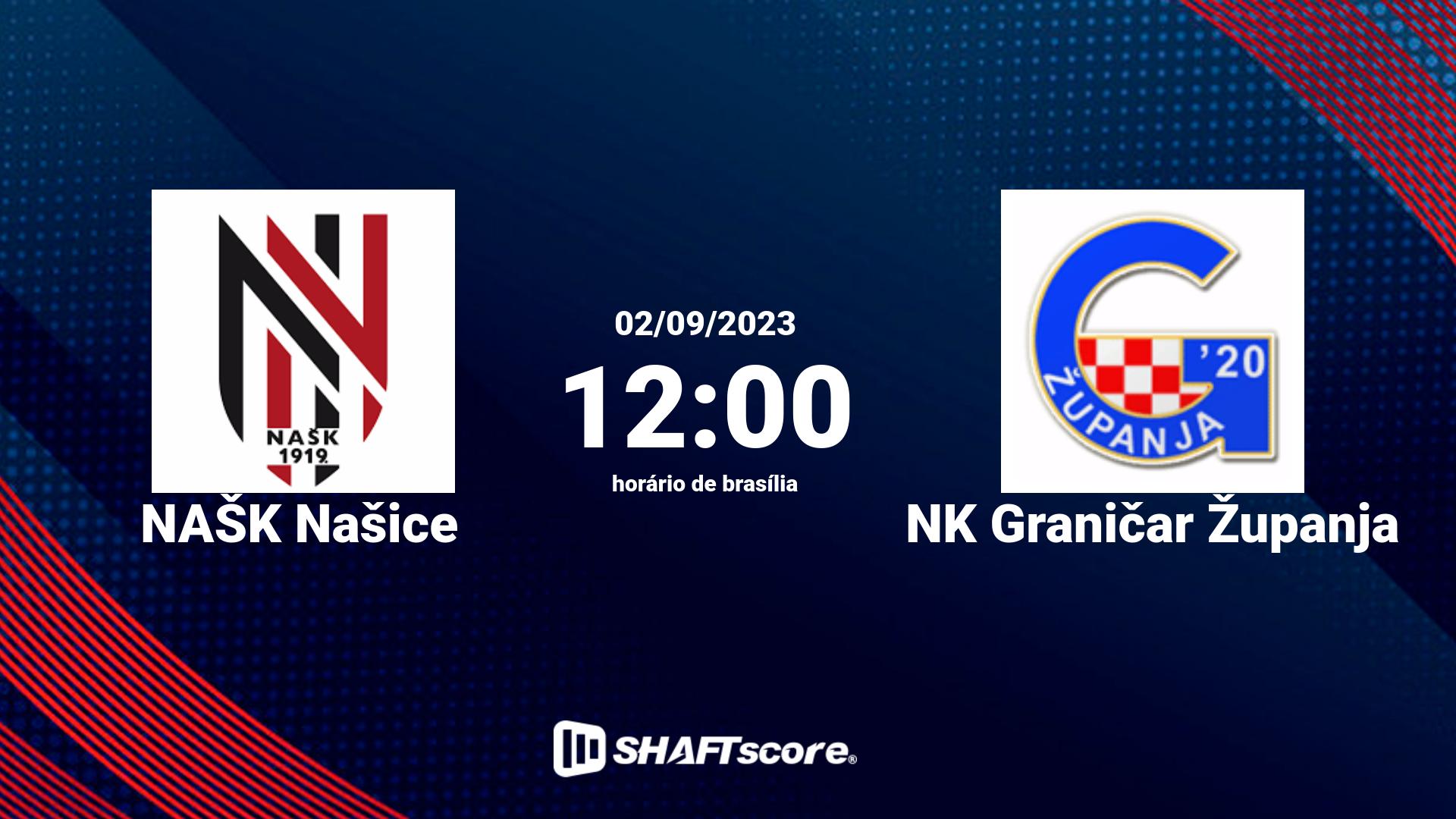 Estatísticas do jogo NAŠK Našice vs NK Graničar Županja 02.09 12:00