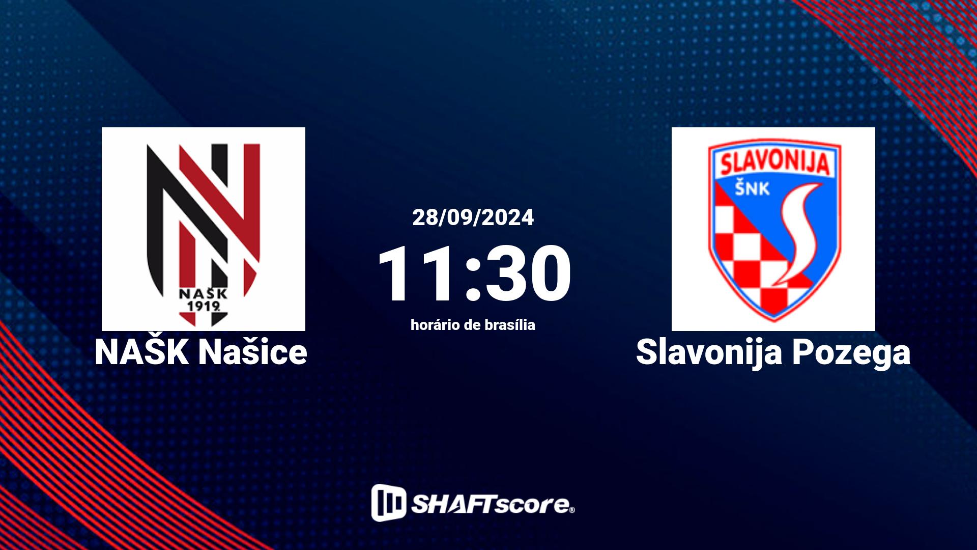 Estatísticas do jogo NAŠK Našice vs Slavonija Pozega 28.09 11:30