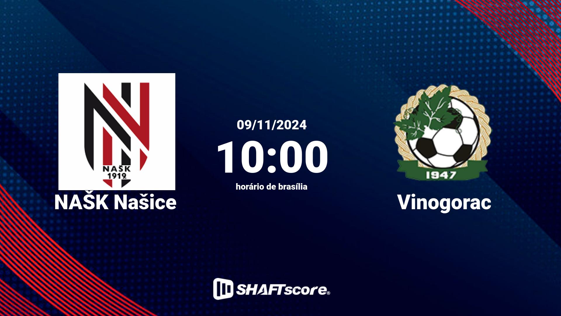 Estatísticas do jogo NAŠK Našice vs Vinogorac 09.11 10:00