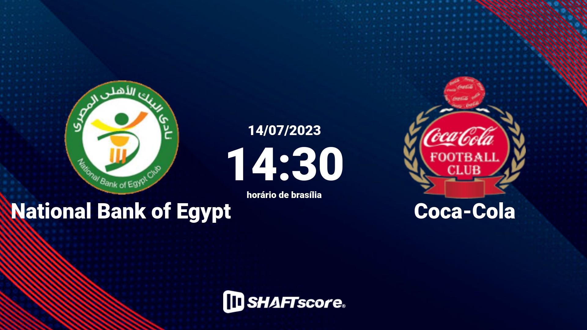 Estatísticas do jogo National Bank of Egypt vs Coca-Cola 14.07 14:30