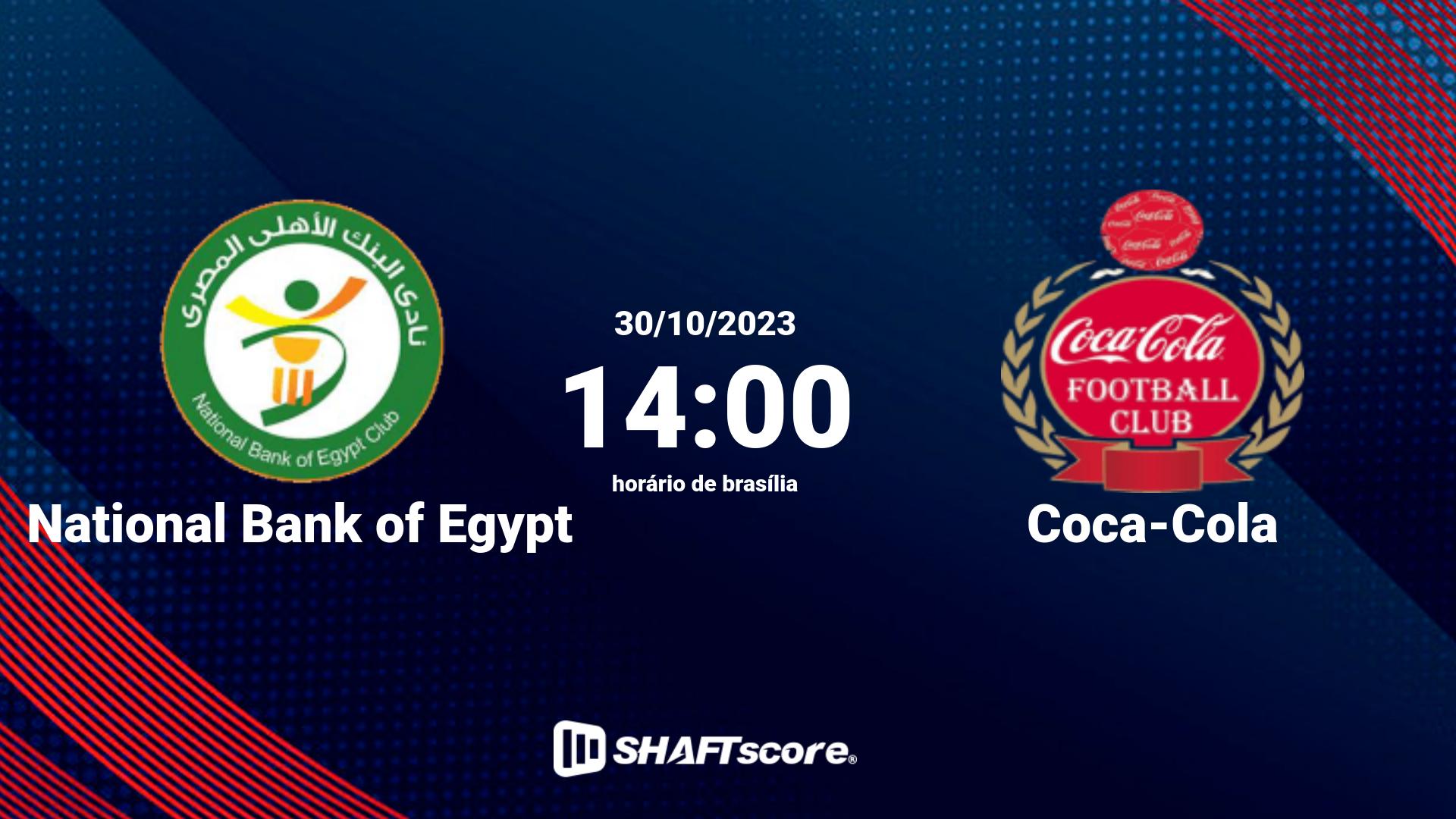 Estatísticas do jogo National Bank of Egypt vs Coca-Cola 30.10 14:00