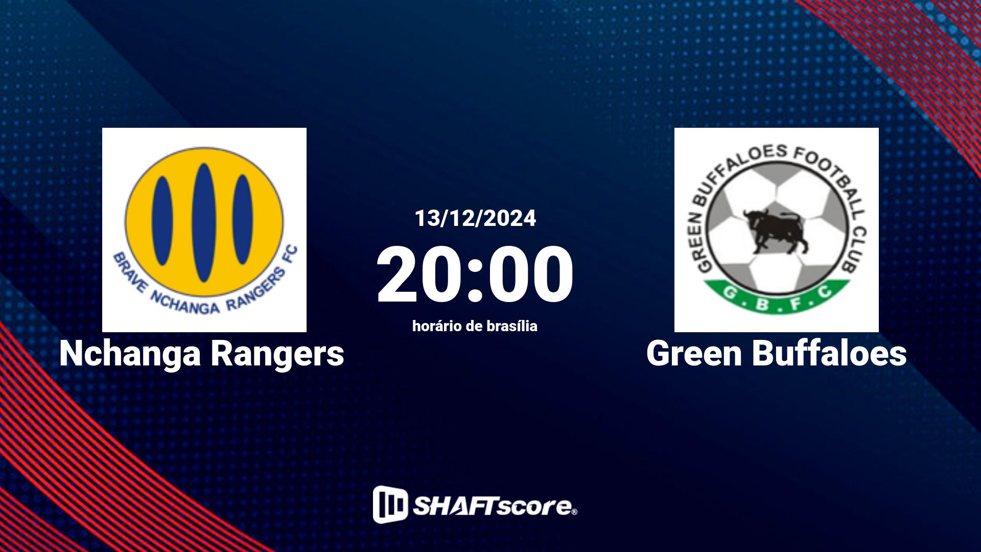 Estatísticas do jogo Nchanga Rangers vs Green Buffaloes 13.12 20:00