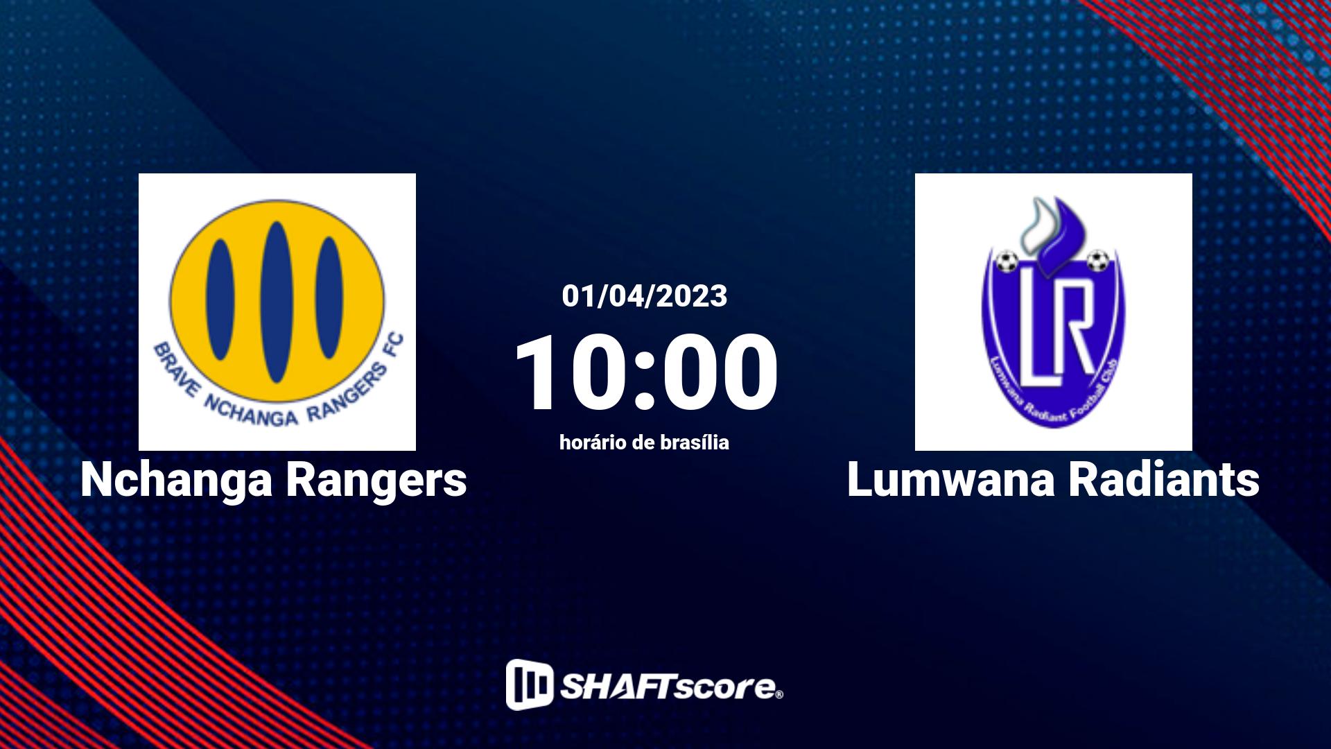 Estatísticas do jogo Nchanga Rangers vs Lumwana Radiants 01.04 10:00