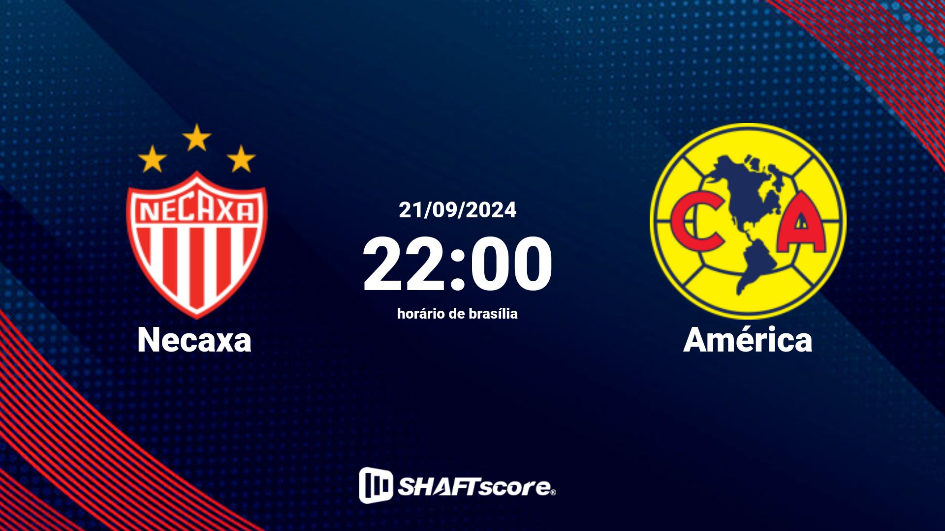 Estatísticas do jogo Necaxa vs América 21.09 22:00