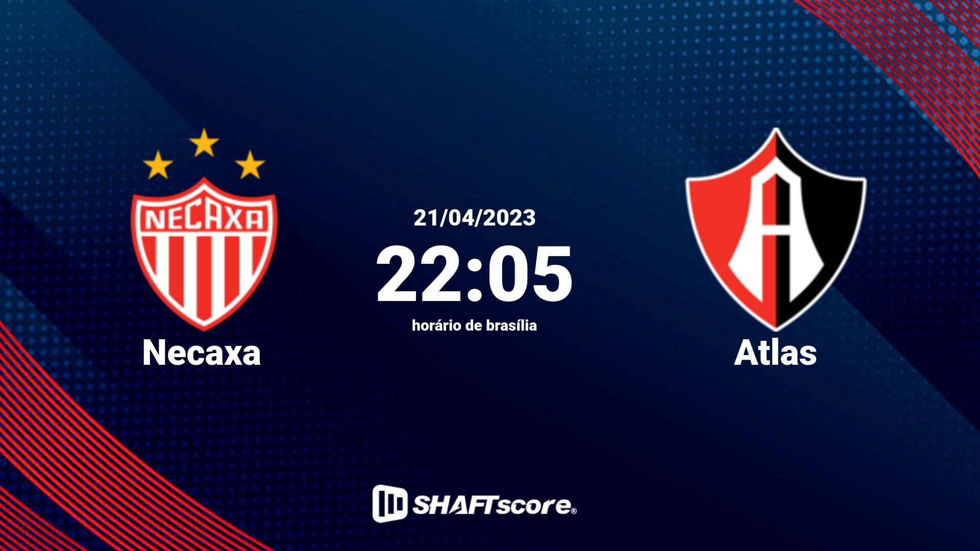 Estatísticas do jogo Necaxa vs Atlas 21.04 22:05