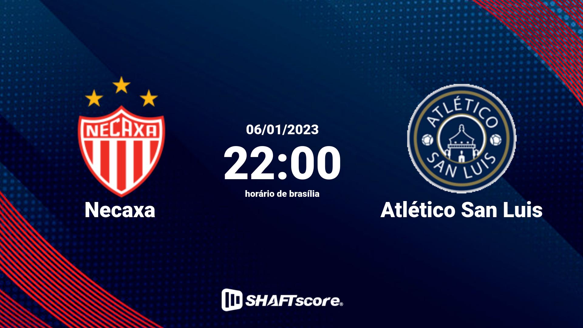 Estatísticas do jogo Necaxa vs Atlético San Luis 06.01 22:00